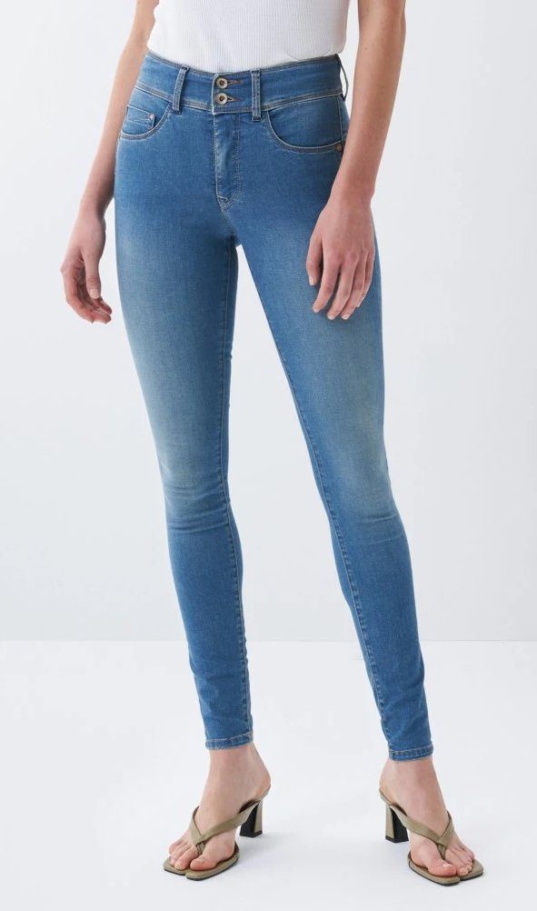 PUSH Salsa blue Stretch-Jeans SECRET IN SALSA 125982.8506 mid JEANS