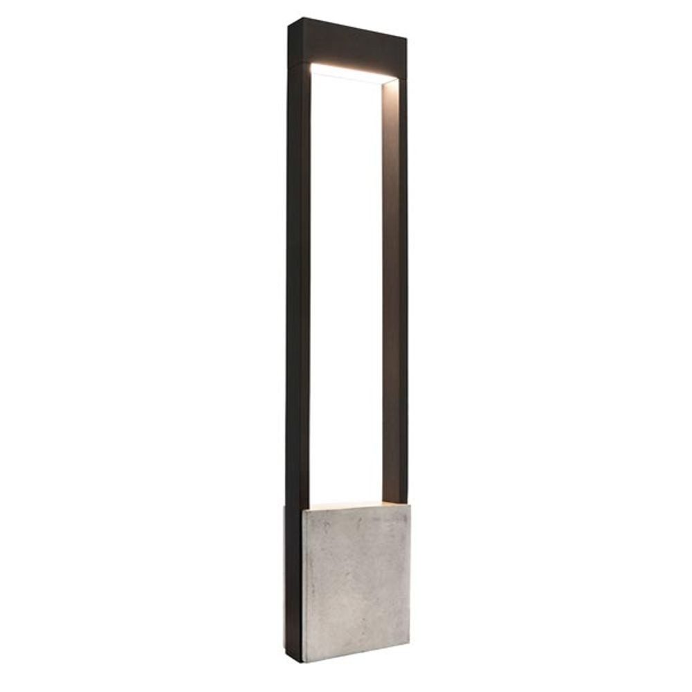 Licht-Trend LED Pollerleuchte Moderne LED Pollerleuchte Bridge 100cm 640lm Dunkelgrau Grau, Warmweiß
