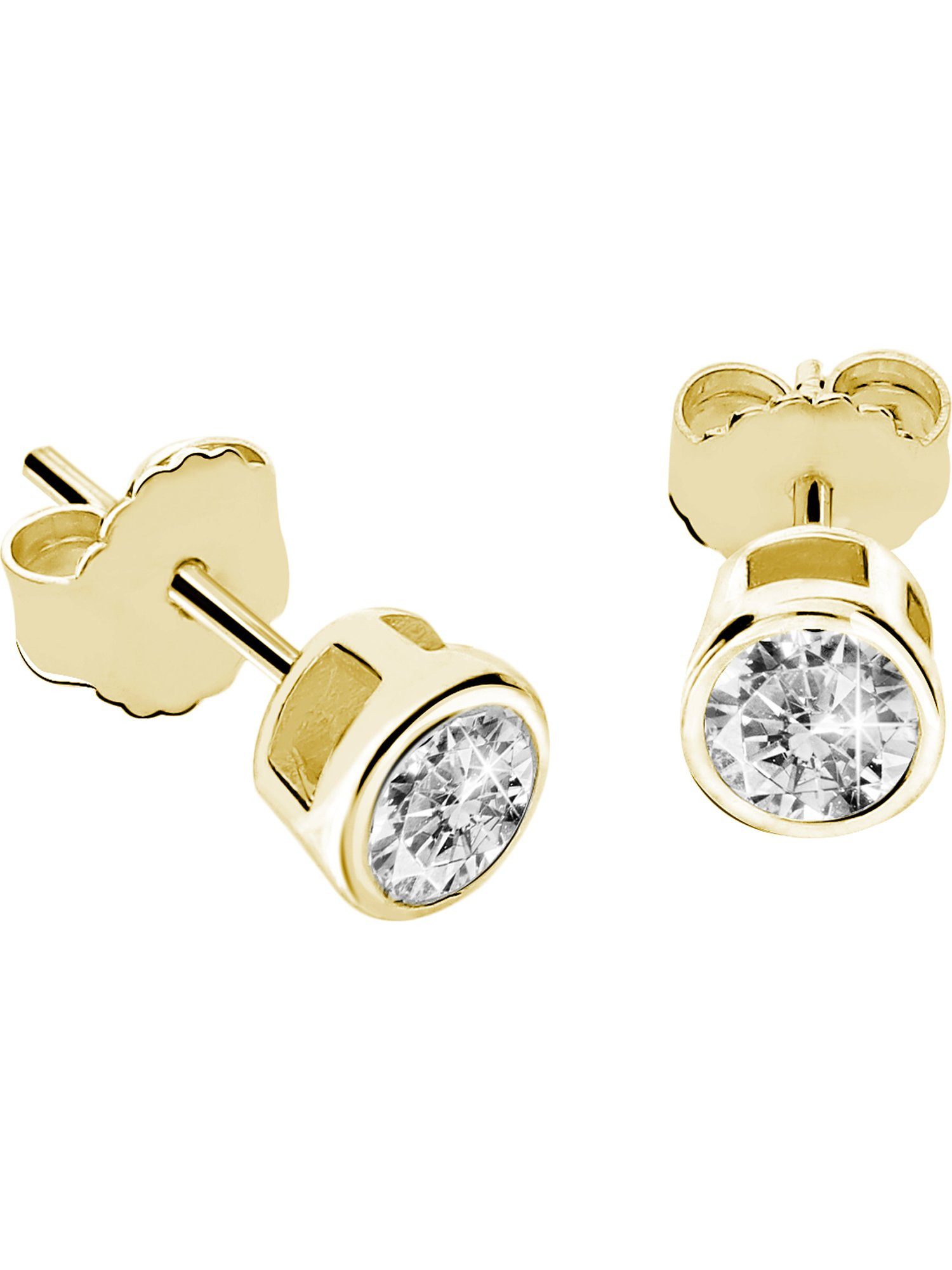 FAVS Paar Серьги-гвоздики FAVS Damen-Ohrstecker 925er Silber 2 Zirkonia