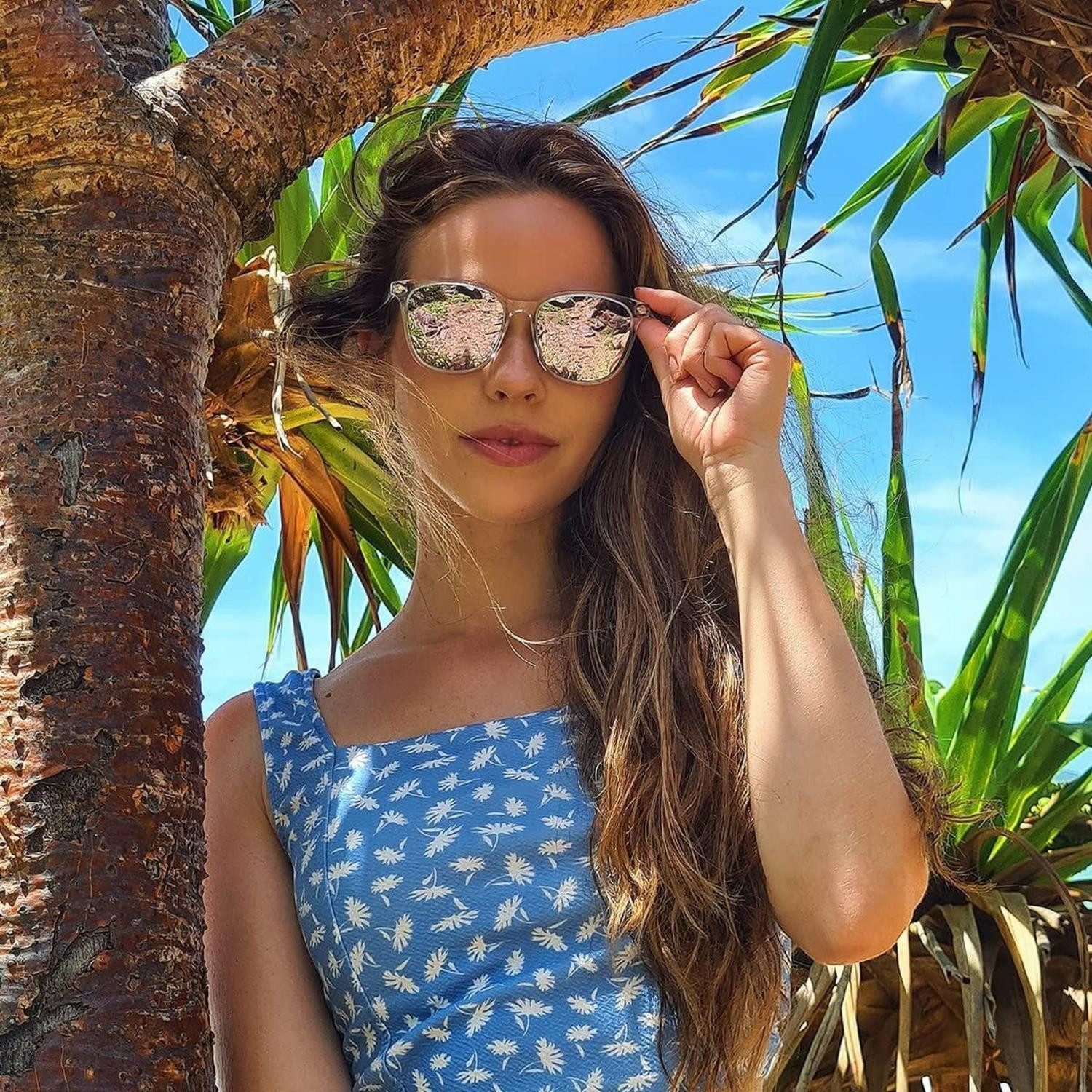 LuxusKollektion Wayfarer Sonnenbrille polarisiert Damen UV400 verspiegelt g günstig online kaufen