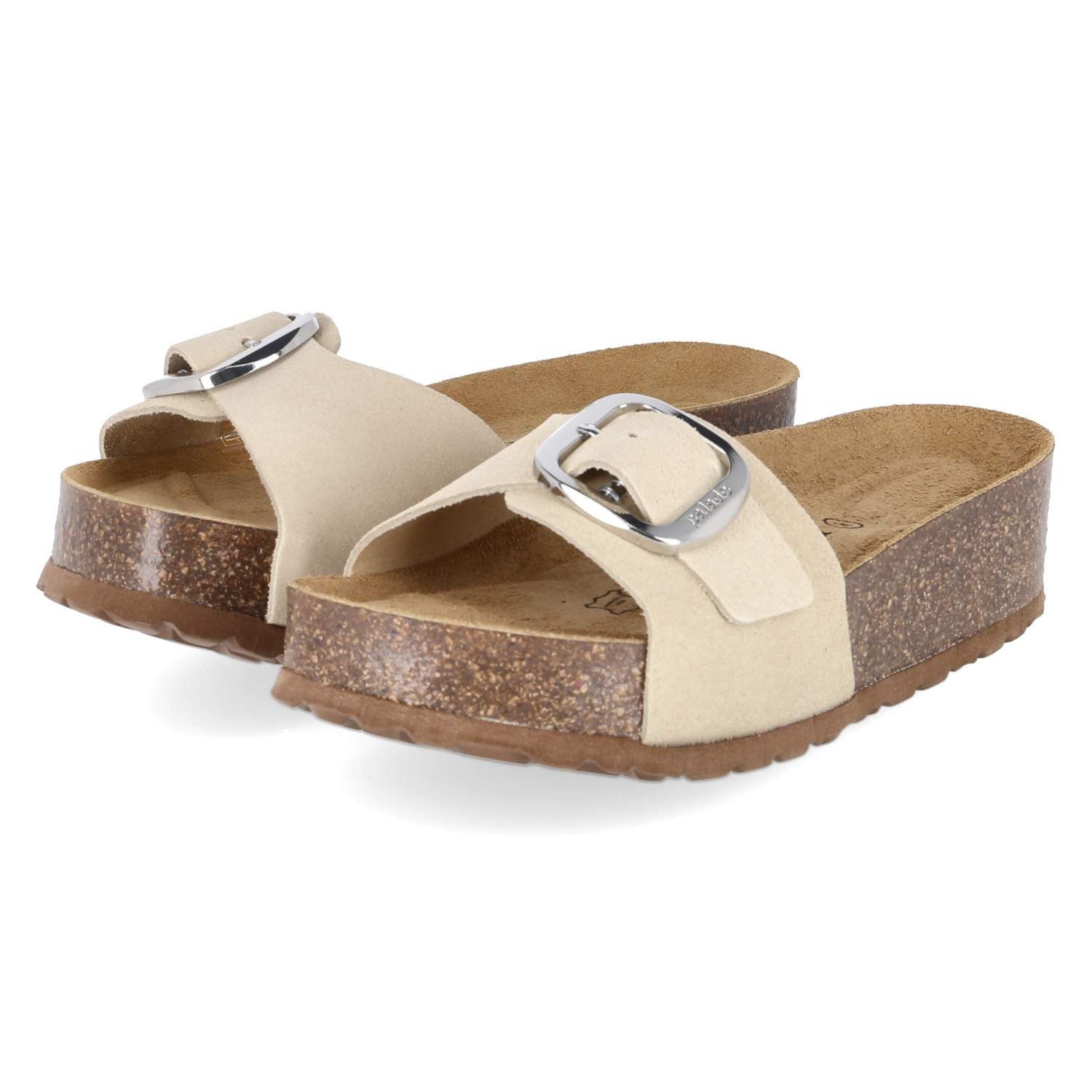 Palado Palado PALA-251-781589-03 Damen Rauleder beige Pantolette
