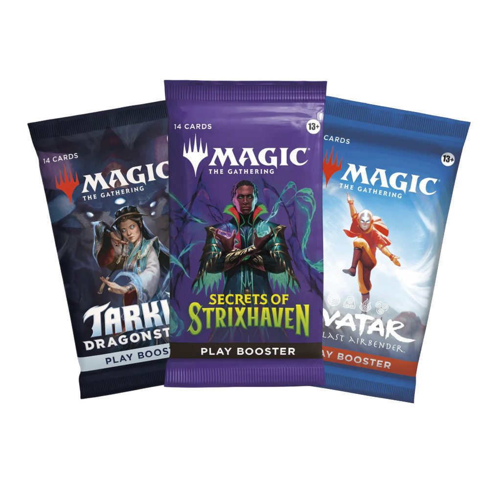 Wizards of the Coast Sammelkarte Magic The Gathering Play Booster Set 3 zufällige englische Packs