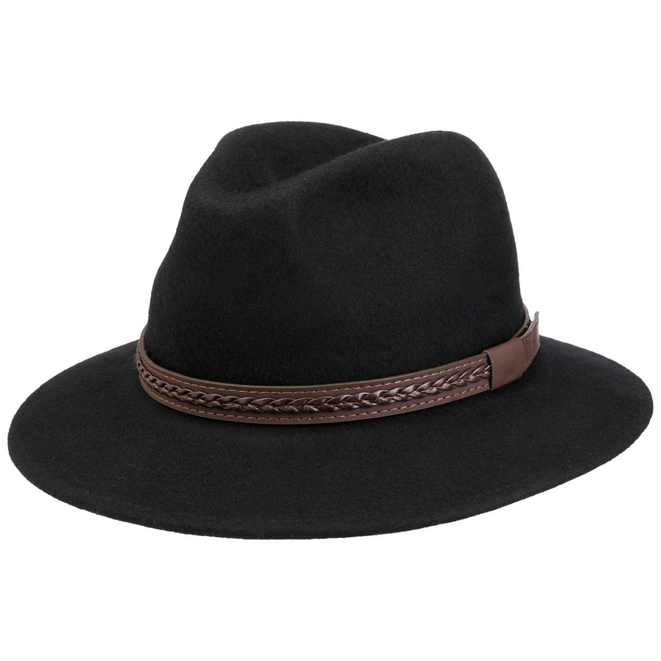 Lipodo Filzhut (1-St) Herrenhut mit Lederband, Made in Italy
