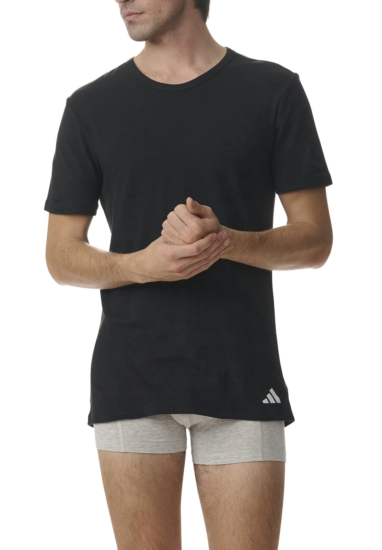 adidas Performance Poloshirt T-Shirt Basic 4P (Packung, 4-tlg., 4er-Pack)
