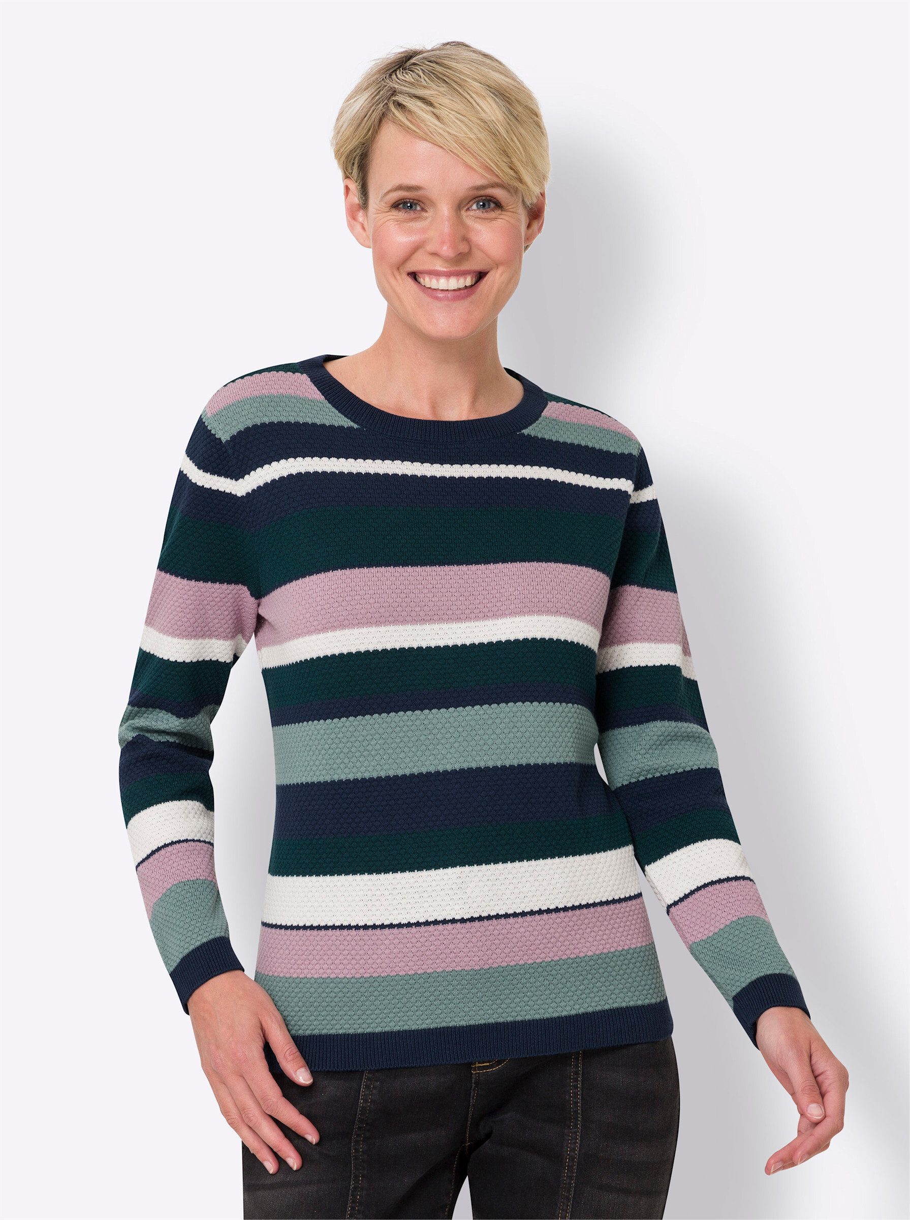 Strickpullover Streifenpullover
