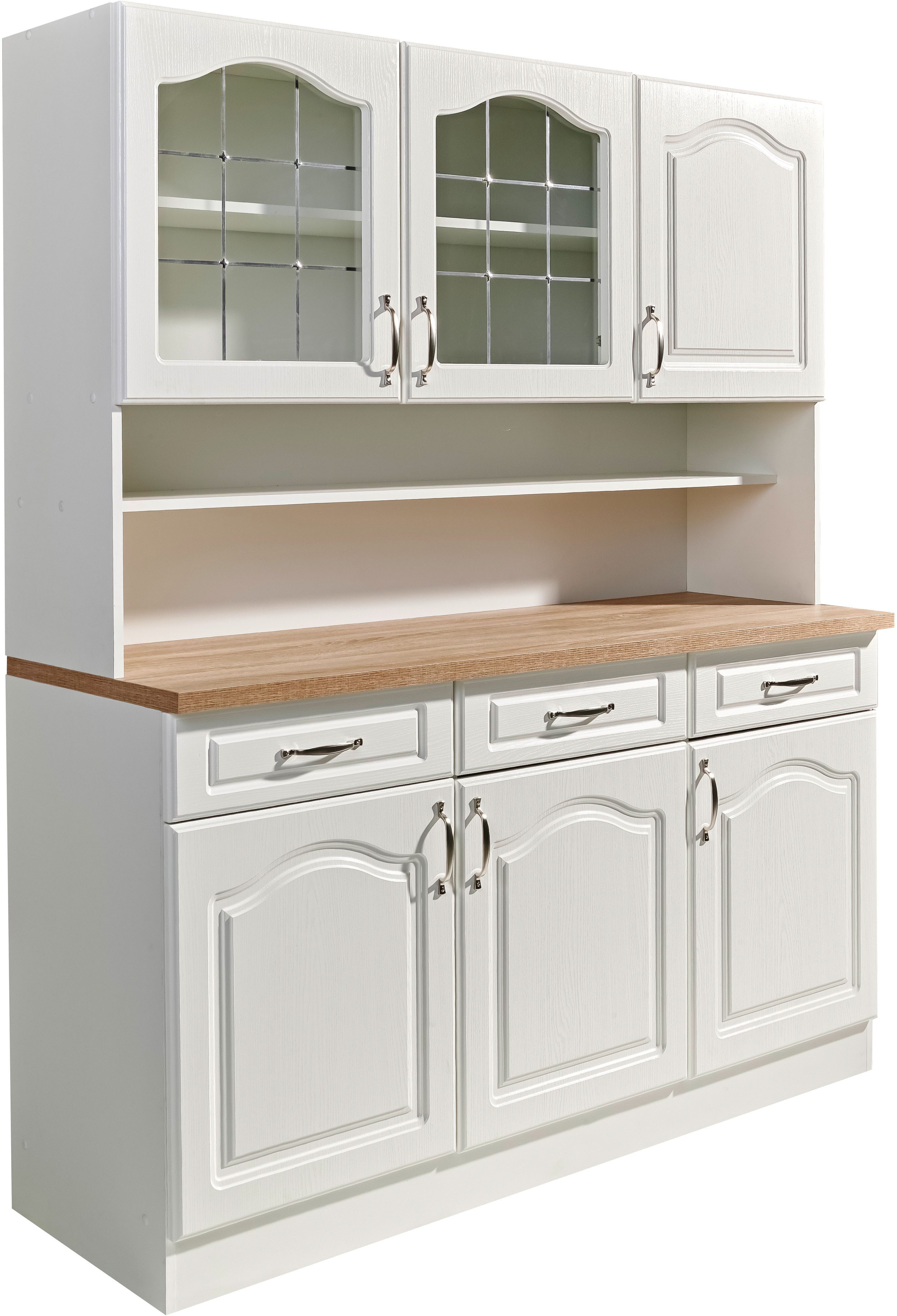 wiho Küchen Küchenbuffet Linz 150 cm breit, in Landhaus-Optik