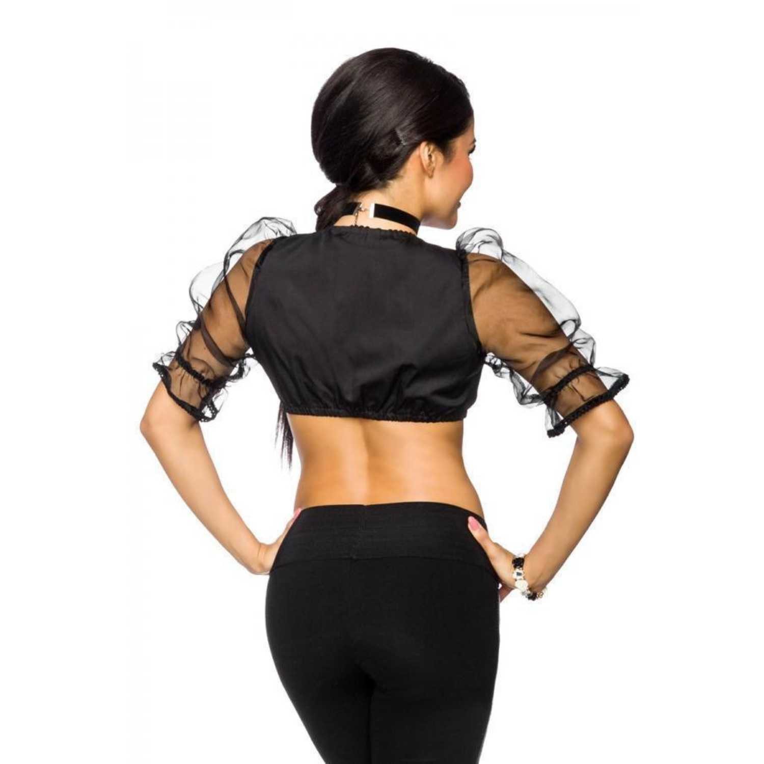 Atixo Dirndlbluse Dirndl Bluse schwarz mit günstig online kaufen