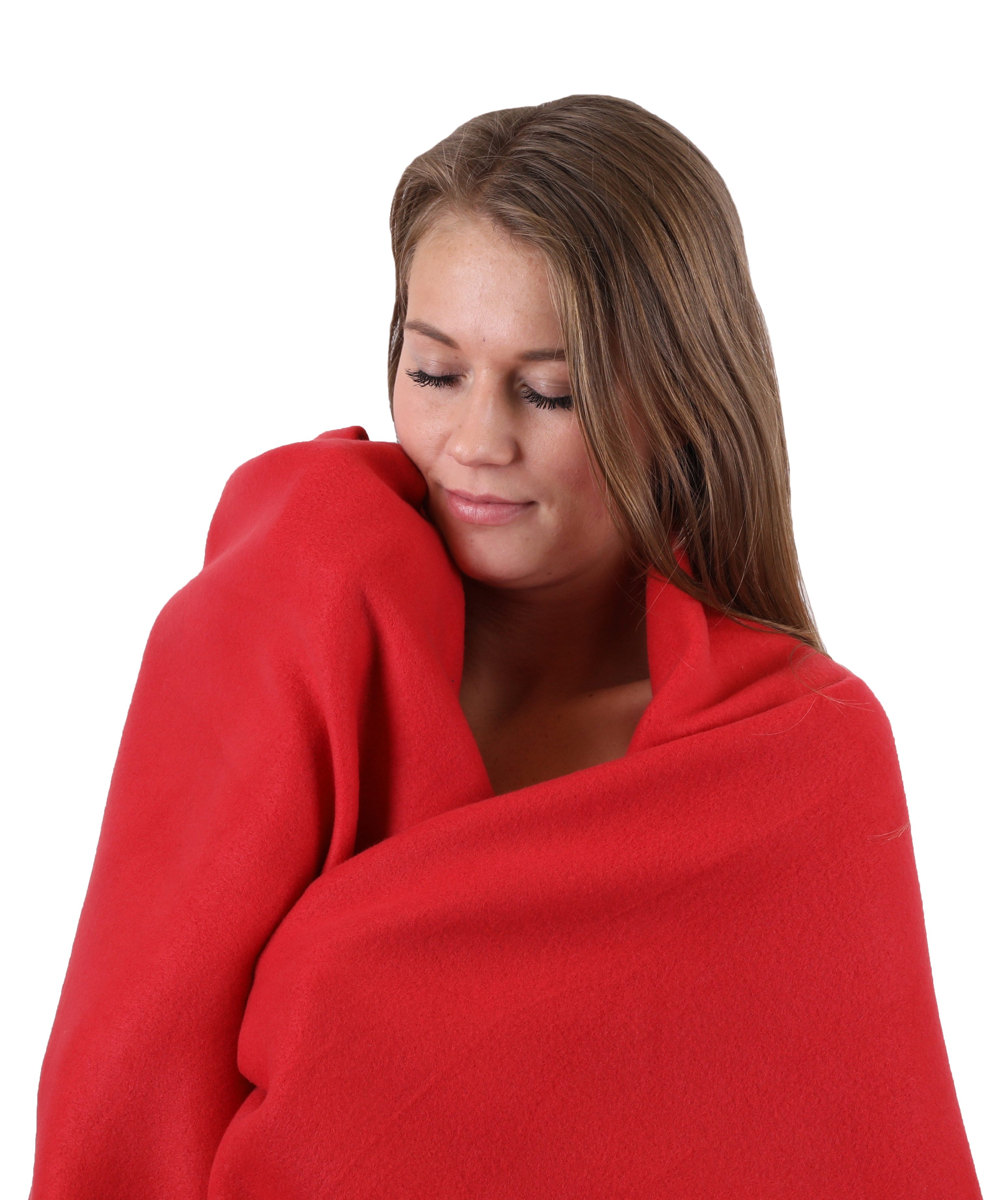 Wohndecke 3 Stück Fleecedecke Kuscheldecke Sofadecke Größe 130x170 cm, Betz, Qualität 180 g/m²