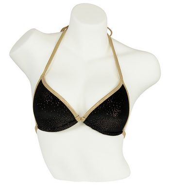 Miss Beach Triangel-Bikini-Top wattiert, edles Design, Glanz-Optik, Vorgeformtes Bikini-Oberteil