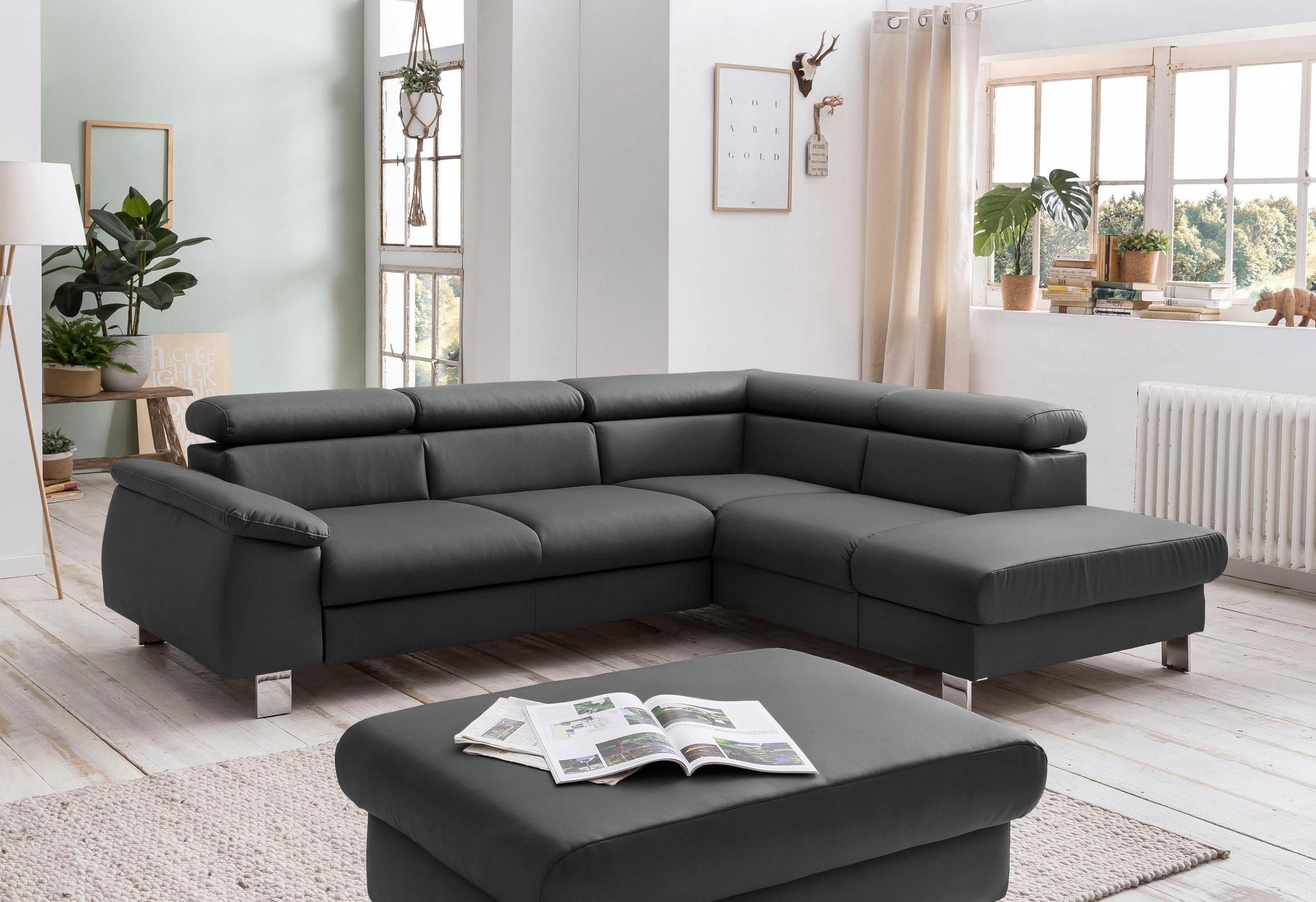 COTTA Polstergarnitur "Komaris L-Form", (Set), Set bestehend aus: Ecksofa m günstig online kaufen