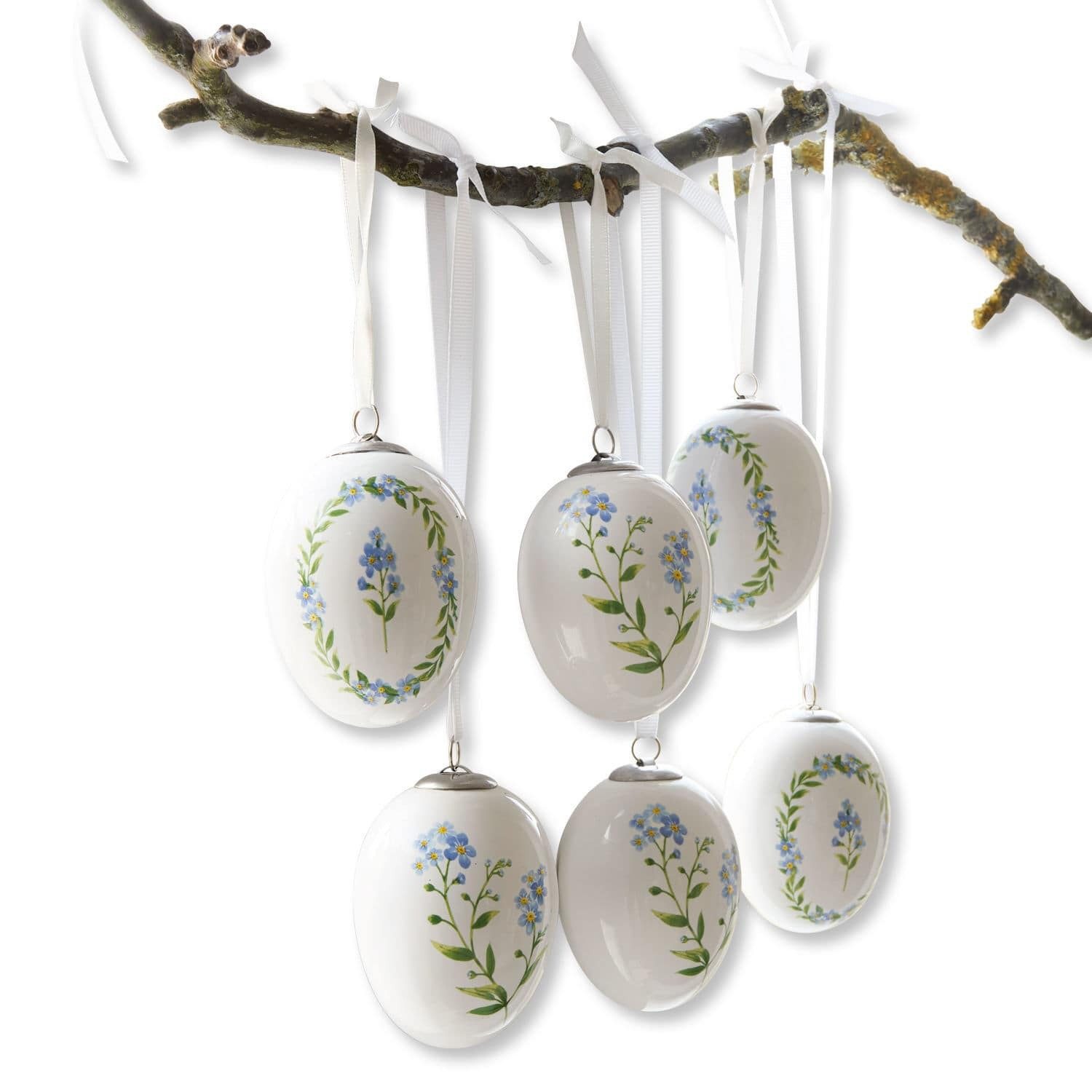 Mirabeau Osterei Osterei 6er Set Fierolla weiß/blau