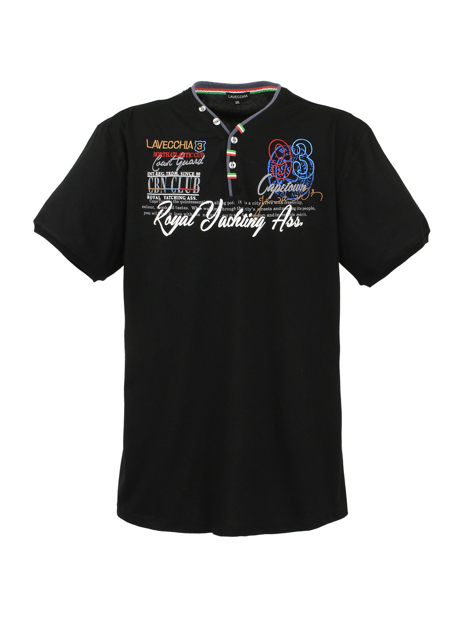 Lavecchia T-Shirt Lavecchia Herren T-Shirt LV-608 (Black, 7XL) Herrenshirt günstig online kaufen