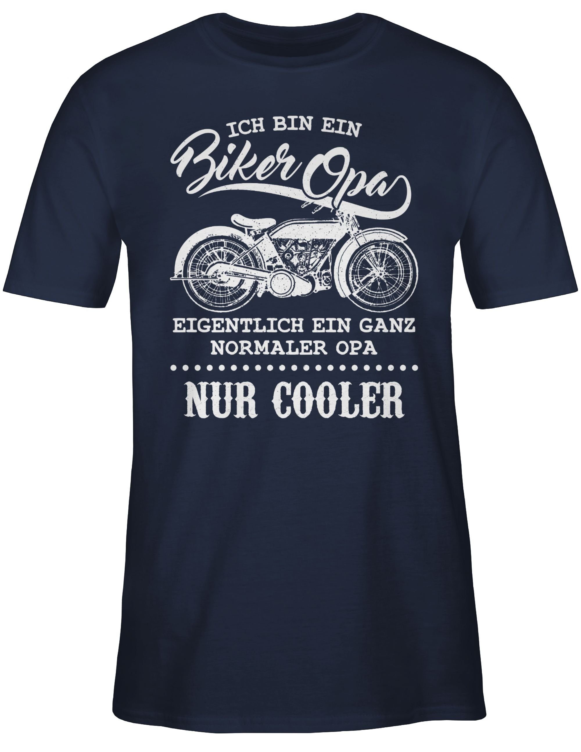 Shirtracer T-Shirt Ich bin ein Biker Opa Motorrad Opi Opa Geschenke
