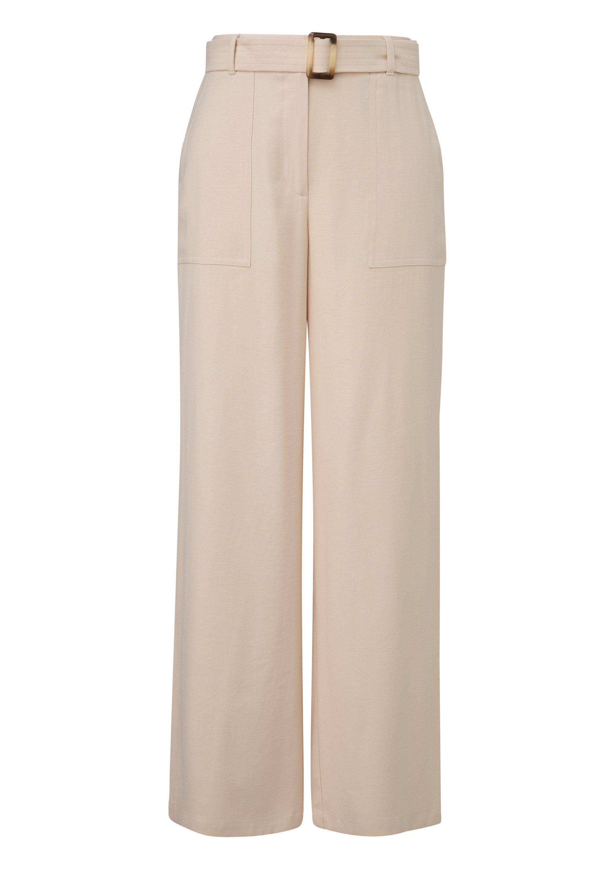 s.Oliver Chinos Hose Wide-Leg-Hose mit Elastikeinsatz und Gürtel günstig online kaufen