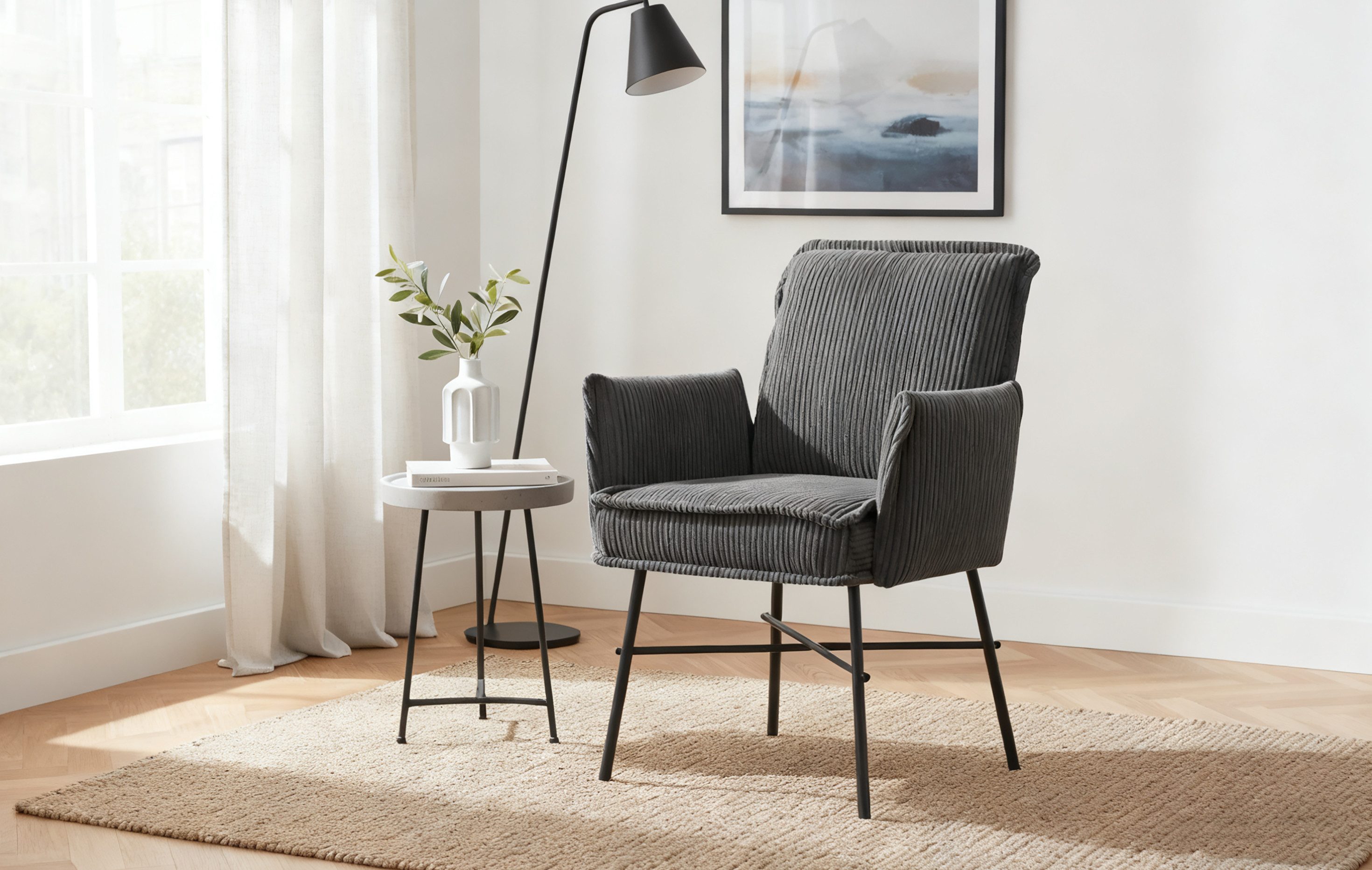 B&D home Polsterstuhl JÜRGEN (1 St), gepolstert, Federkernbox, Armlehnen, s günstig online kaufen