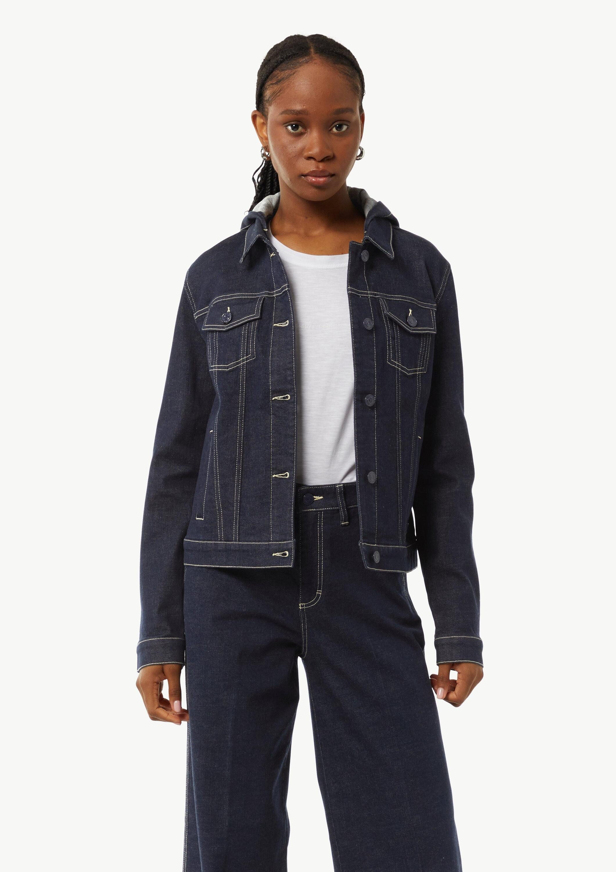 comma Funktionsjacke Indoor-Jacke Jeansjacke mit abnehmbarer günstig online kaufen