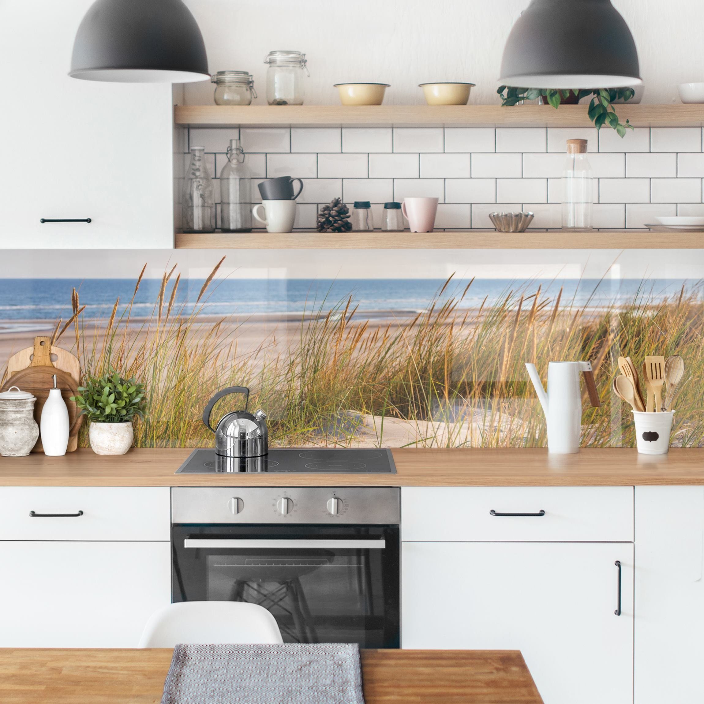 Bilderdepot24 Küchenrückwand beige dekor Natur Strand günstig online kaufen