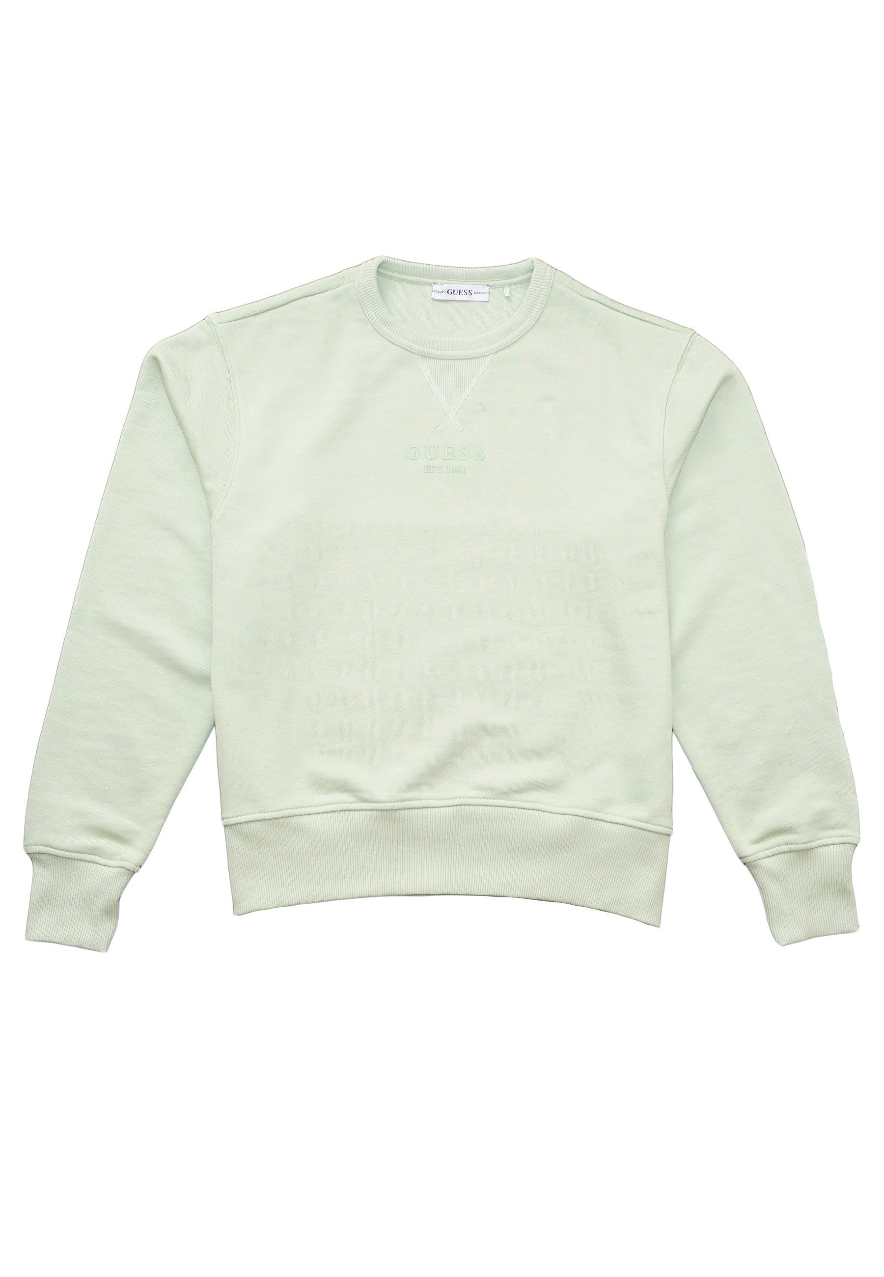 Guess Sweatshirt Sweatshirt Blanche Langarmshirt