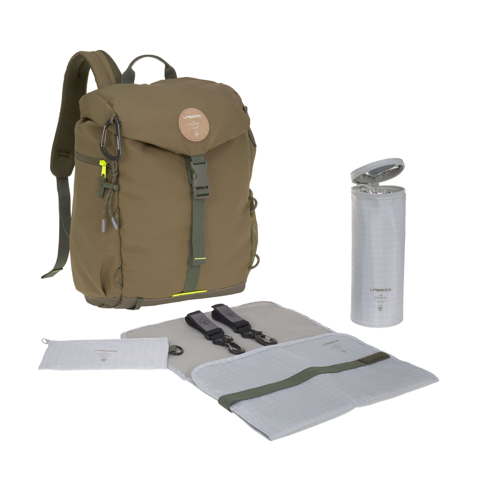 LÄSSIG Wickelrucksack Lässig Wickelrucksack Outdoor Backpack Green Label