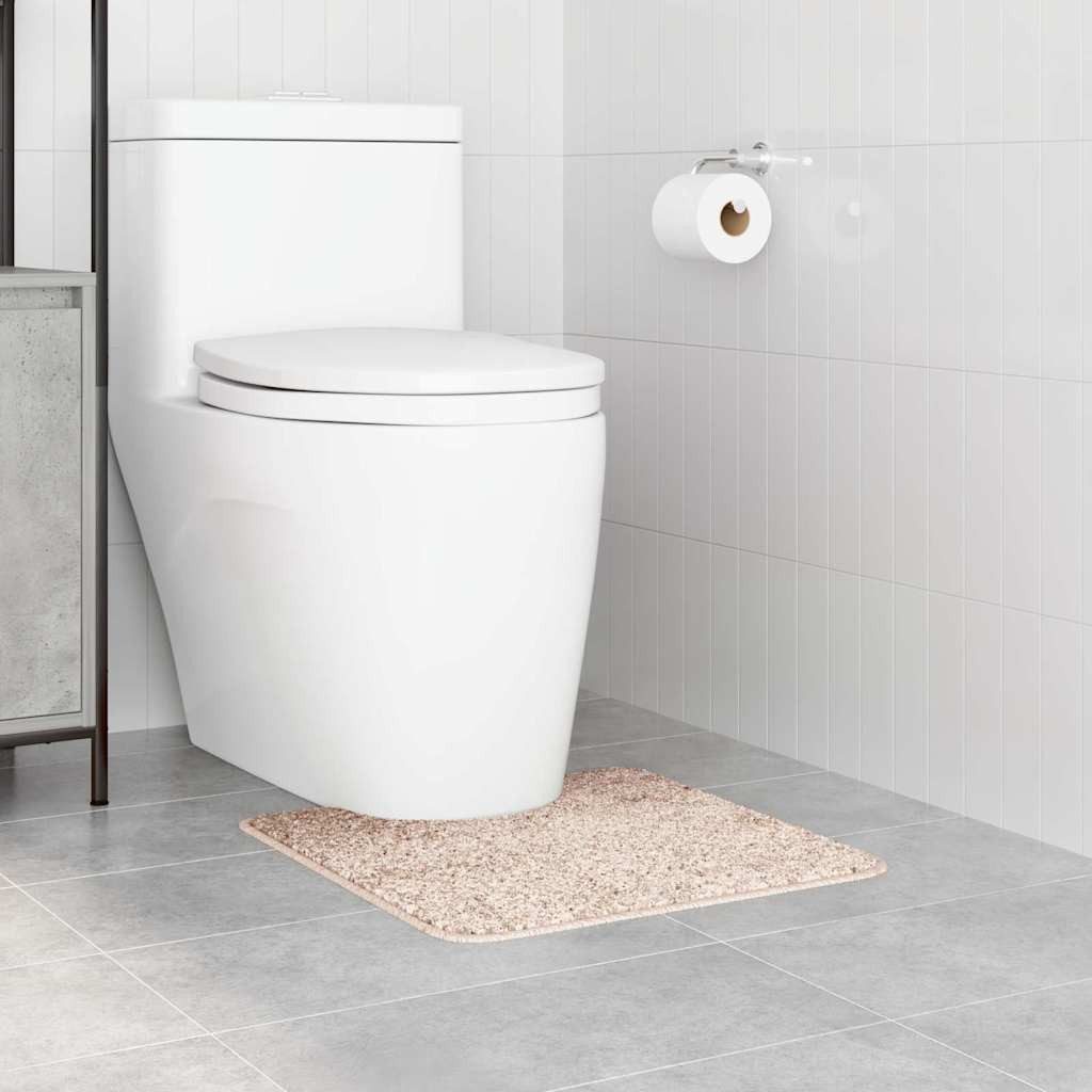 vidaXL Badematte Rutschfeste Badematte mit Toilettenausschnitt Creme 50 x 5 günstig online kaufen