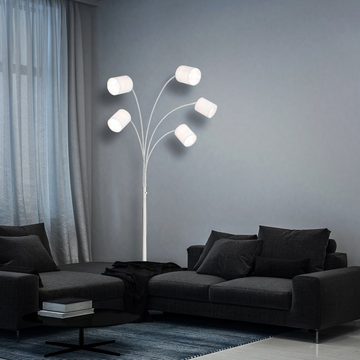 etc-shop Stehlampe, Leuchtmittel nicht inklusive, Design Stehleuchte Stoffschirm Wohnzimmer Beleuchtung