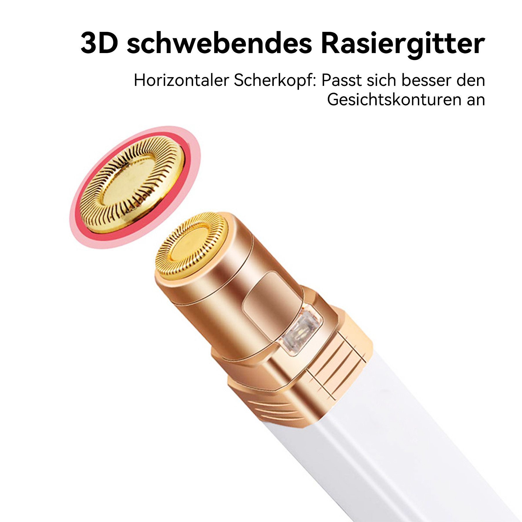 Senmudi Epilierer Gesichtshaarentferner für Frauen Haarentfernung Gesicht Damen, Sanfter Mini-Gesichtsepilierer, präzise, schmerzlose Haarentfernung, für empfindliche Haut, ideal für Oberlippe, Kinn und Wangen