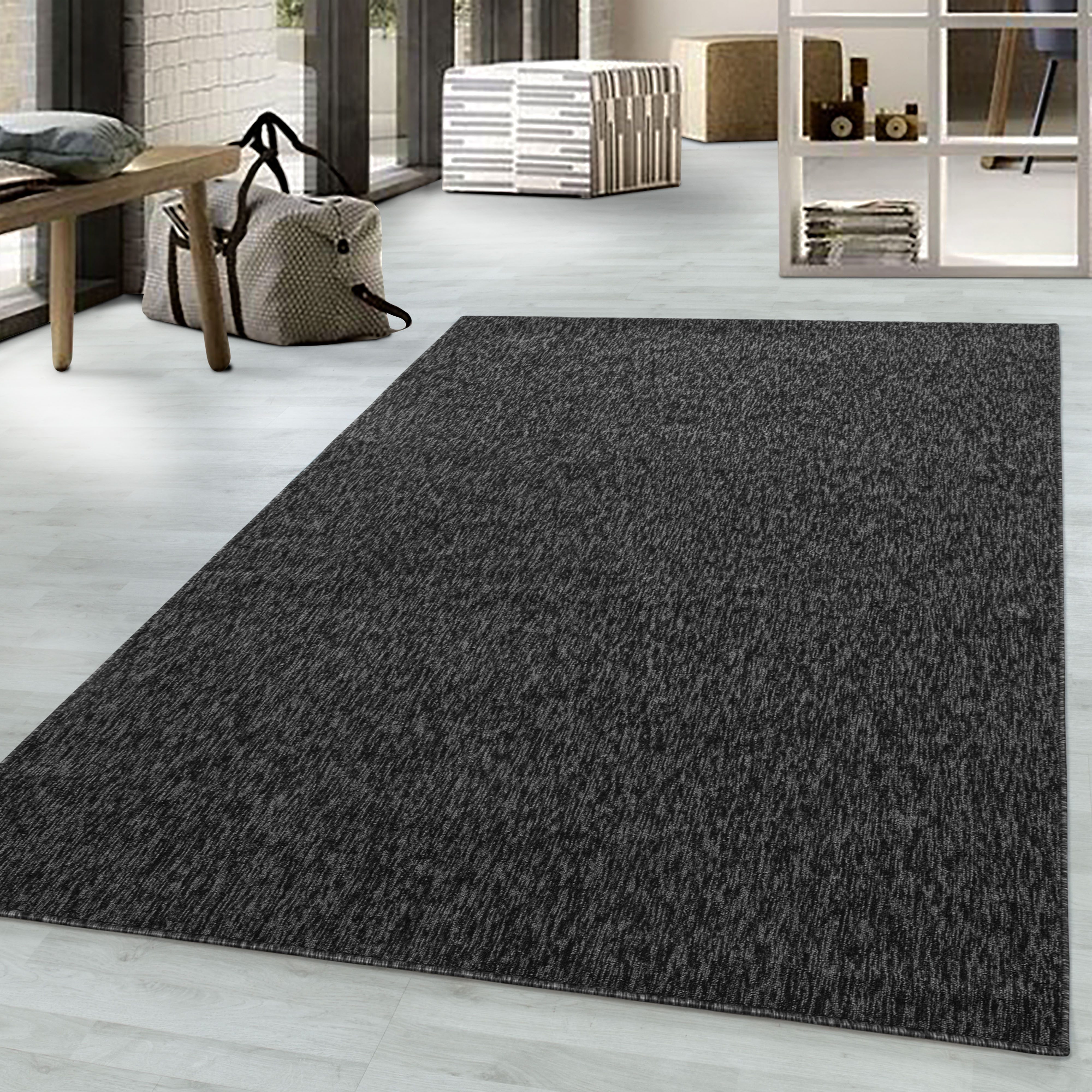 KADIMA DESIGN Teppich Kurzflor Unifarben Polypropylen günstig online kaufen