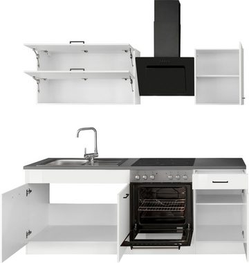HELD MÖBEL Küchenzeile Trier, mit E-Geräten, Breite 210 cm