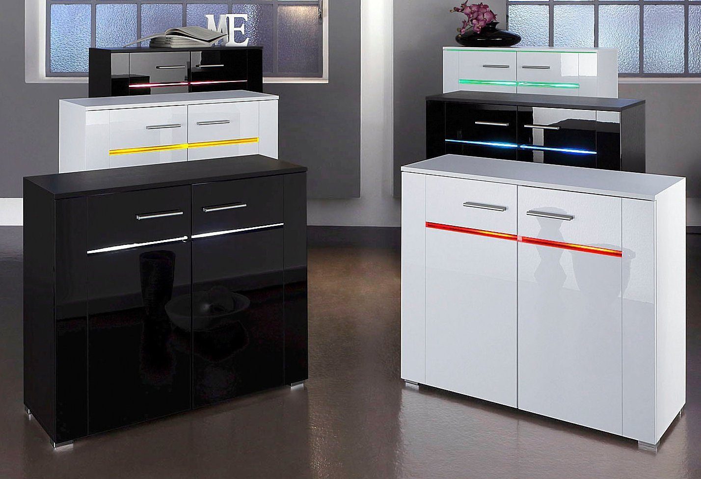 Höltkemeyer Sideboard Flame, Breite 90 cm