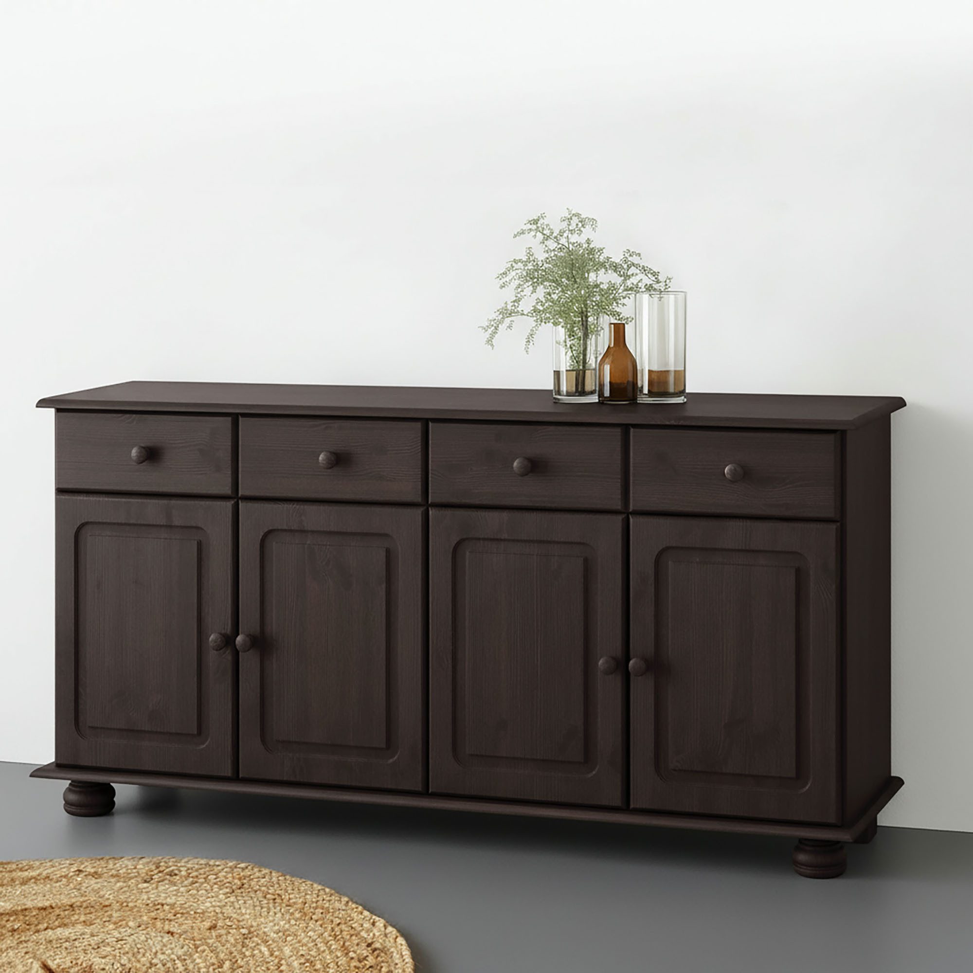 OTTO home Sideboard Mette, Kommode aus massivem Kiefernholz, Breite 156 cm
