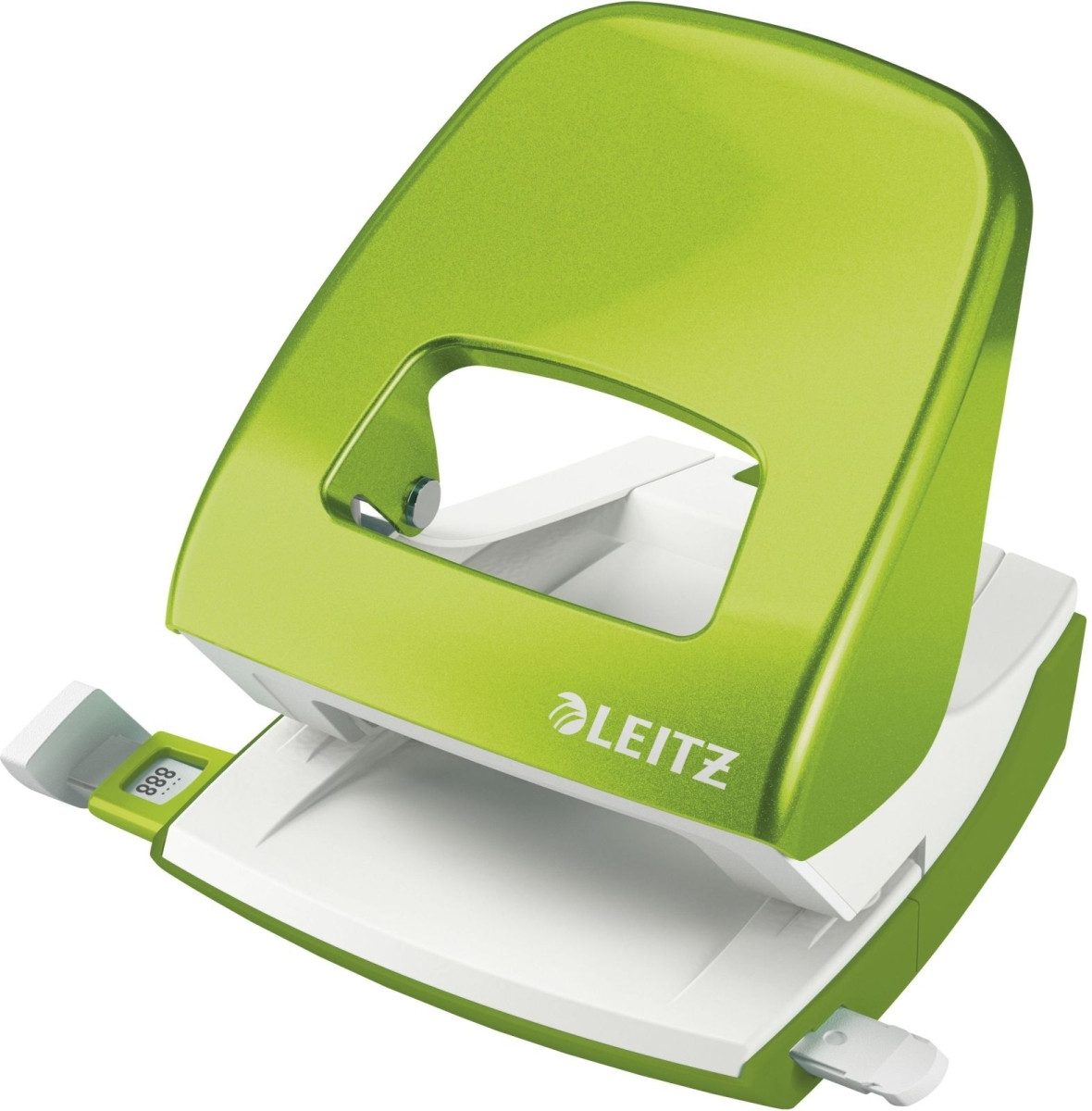 LEITZ Locher Bürolocher NeXXt Wow Metall 30 Blatt Blister grün.