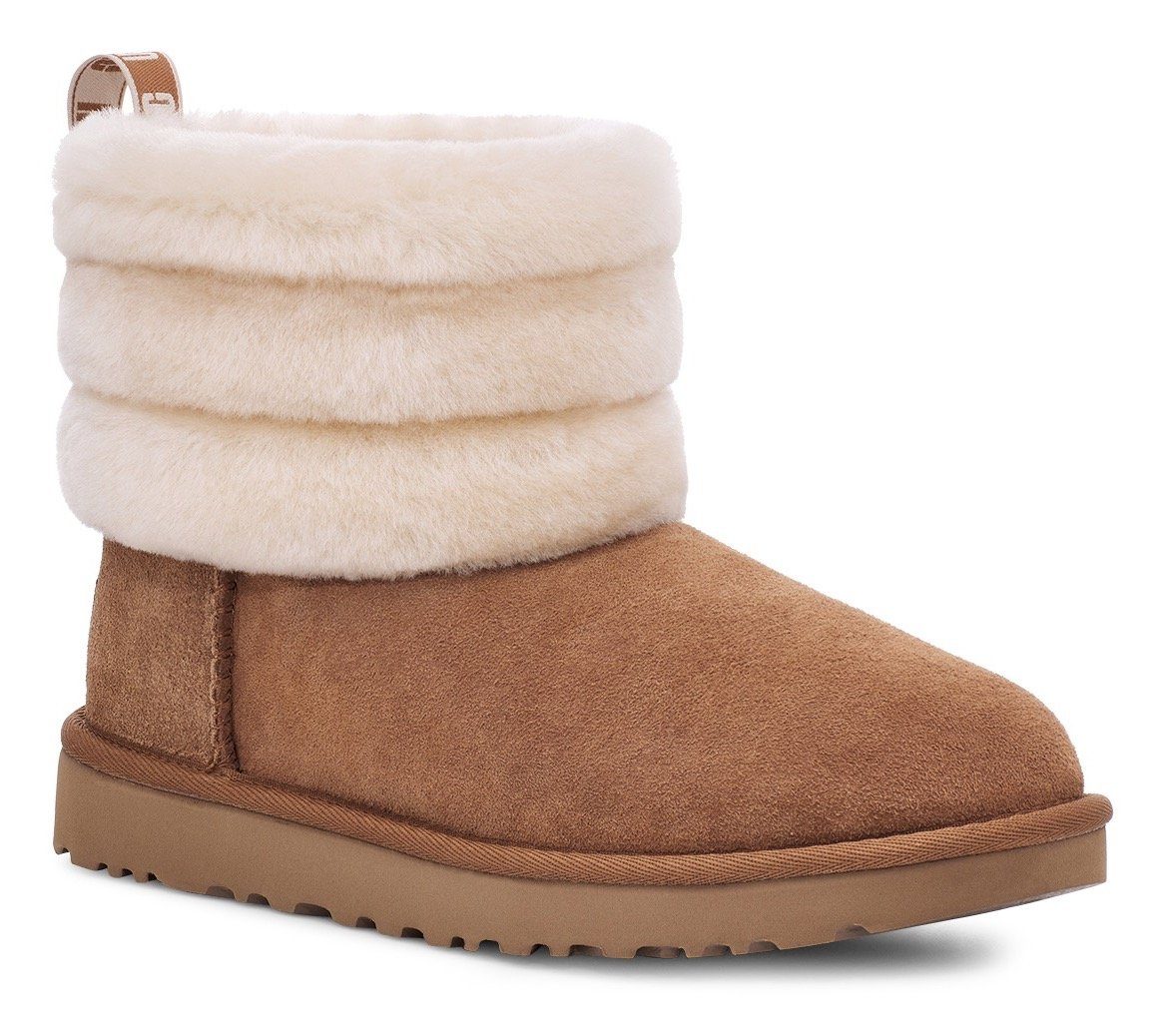 mini fluff quilted boot