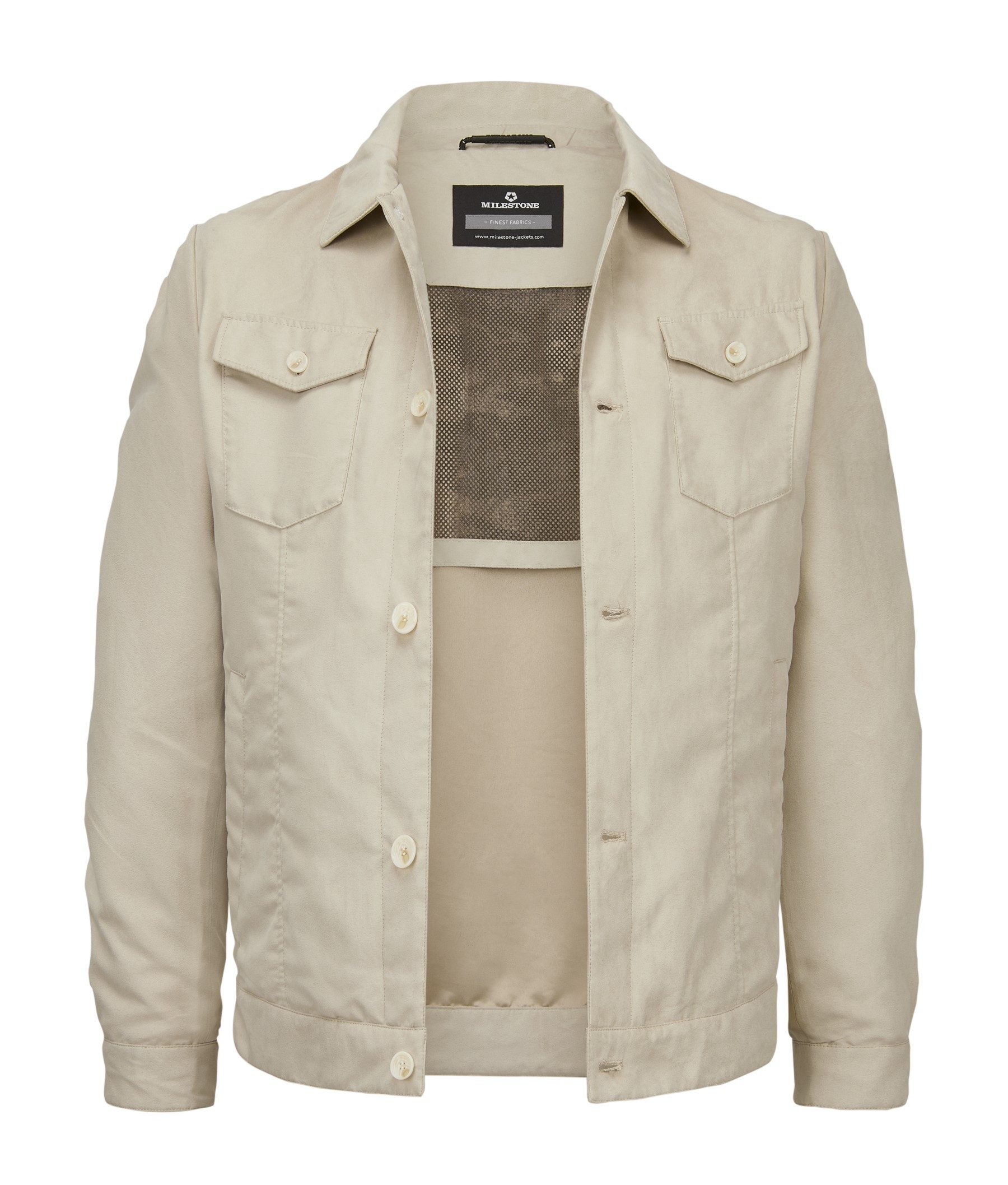 Milestone Hemdjacke MSDixon Edelvelours aus Polyester, günstig online kaufen