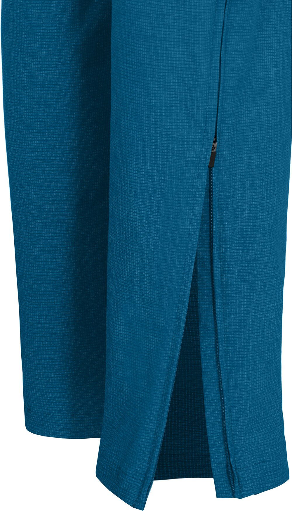 Zip-off-Hose robust Normalgrößen, Wanderhose, Doppel T-ZIPP elastisch, Saphir Zipp-Off PORI Bergson blau Damen mit