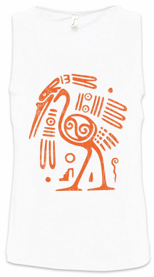 Tanktop Aztec Ibis Ärmelloses T-Shirt Aztecs Azteken Inka Maya Mayans Mayas