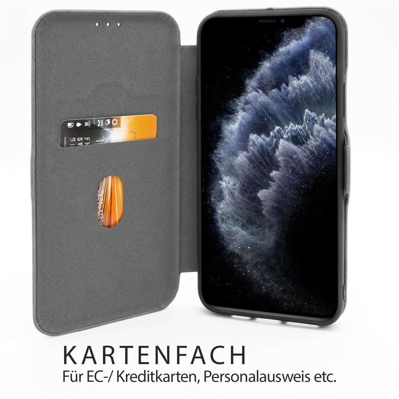 CoolGadget Handyhülle Business Premium Hülle für Apple iPhone 11 Pro 5,8 Zoll, Handy Tasche mit Kartenfach für iPhone 11 Pro Schutzhülle