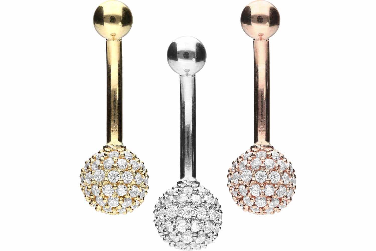PIERCINGLINE Bauchnabelpiercing 18 Karat Gold Bananabell günstig online kaufen