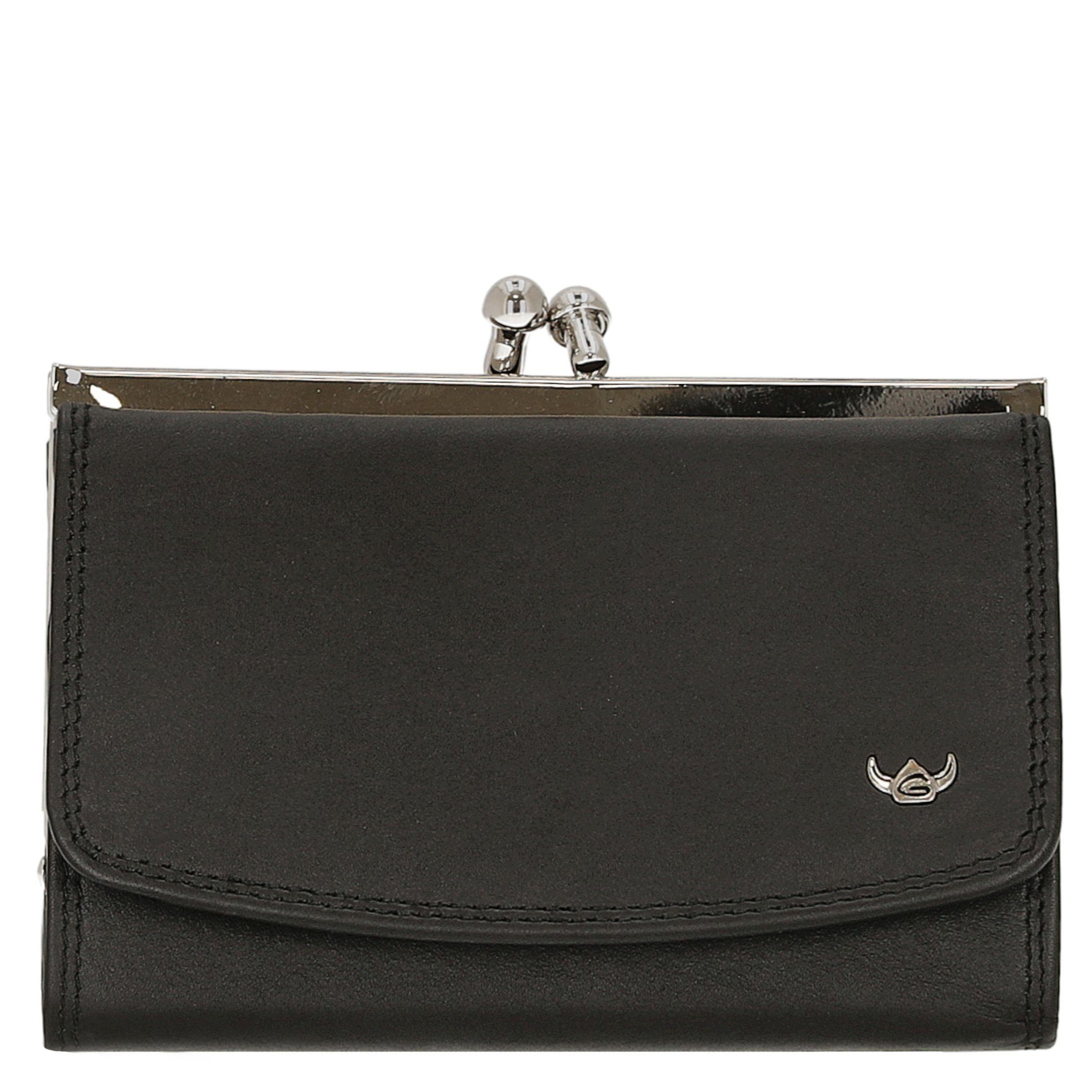 Golden Head Colorado Classic Portamonete Francese In Pelle – Black (nero) – Dimensioni Compatte, 2 Scomparti Banconote - 5