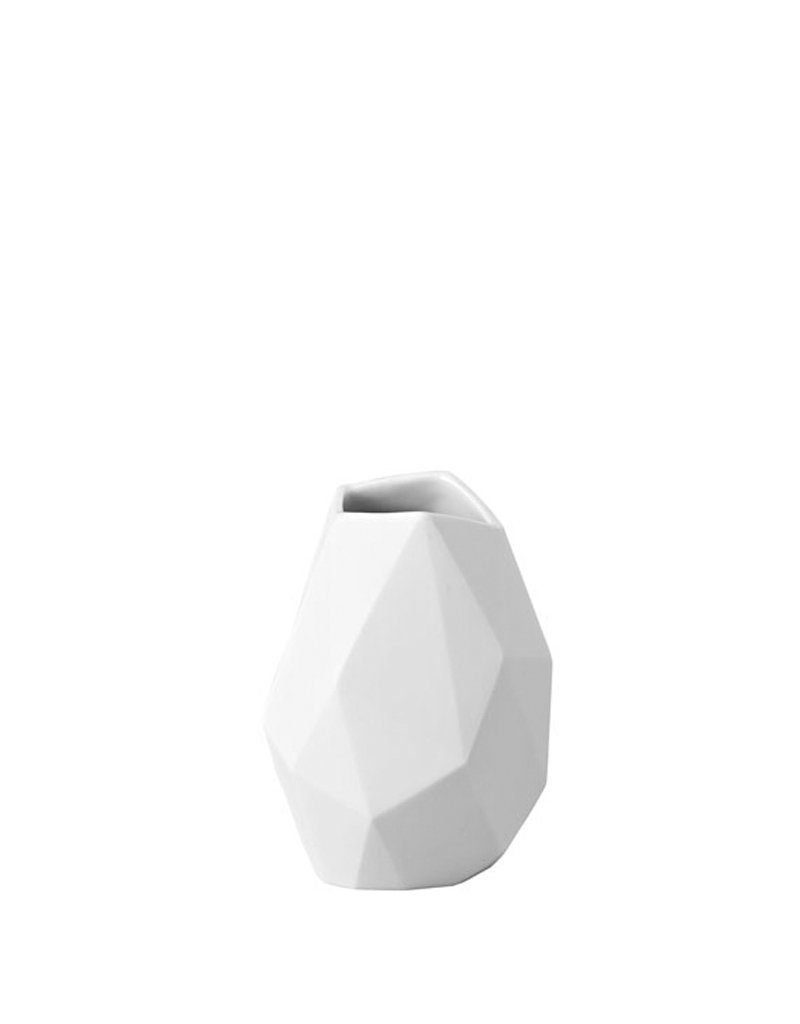 Rosenthal Tischvase Vase "Surface" aus weißem Porzellan, matt, 9 cm (einzelne Vase), Kollektion Miniaturvasen