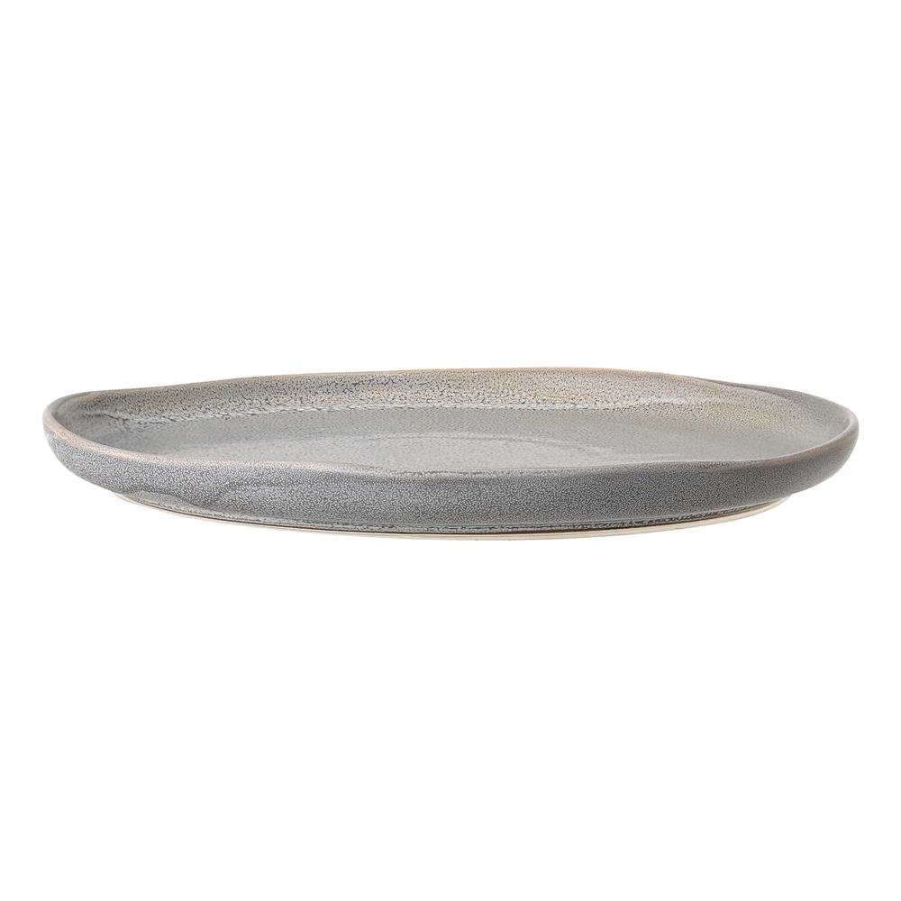 Bloomingville 27,5 Essteller groß nordisches Kendra Design Wabi-Sabi Look grau dänisches Keramik cm, Speiseteller