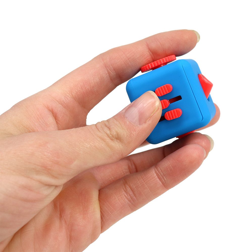 com-four Lernspielzeug Fidget Antistress-Cube - Stress Würfel (1-St), Stress Würfel mit vielen Funktionen in verschiedenen Farben – Bild 4 von 5