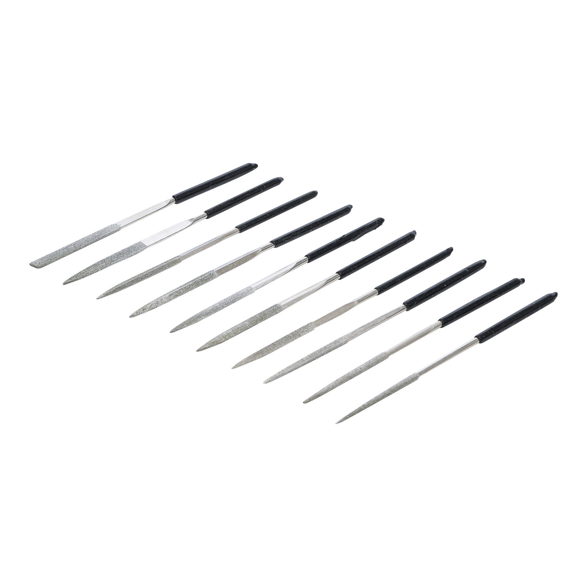 BGS technic Feile BGS Diamantfeilen-Satz gerade 140 x 3 mm, 10-tlg.
