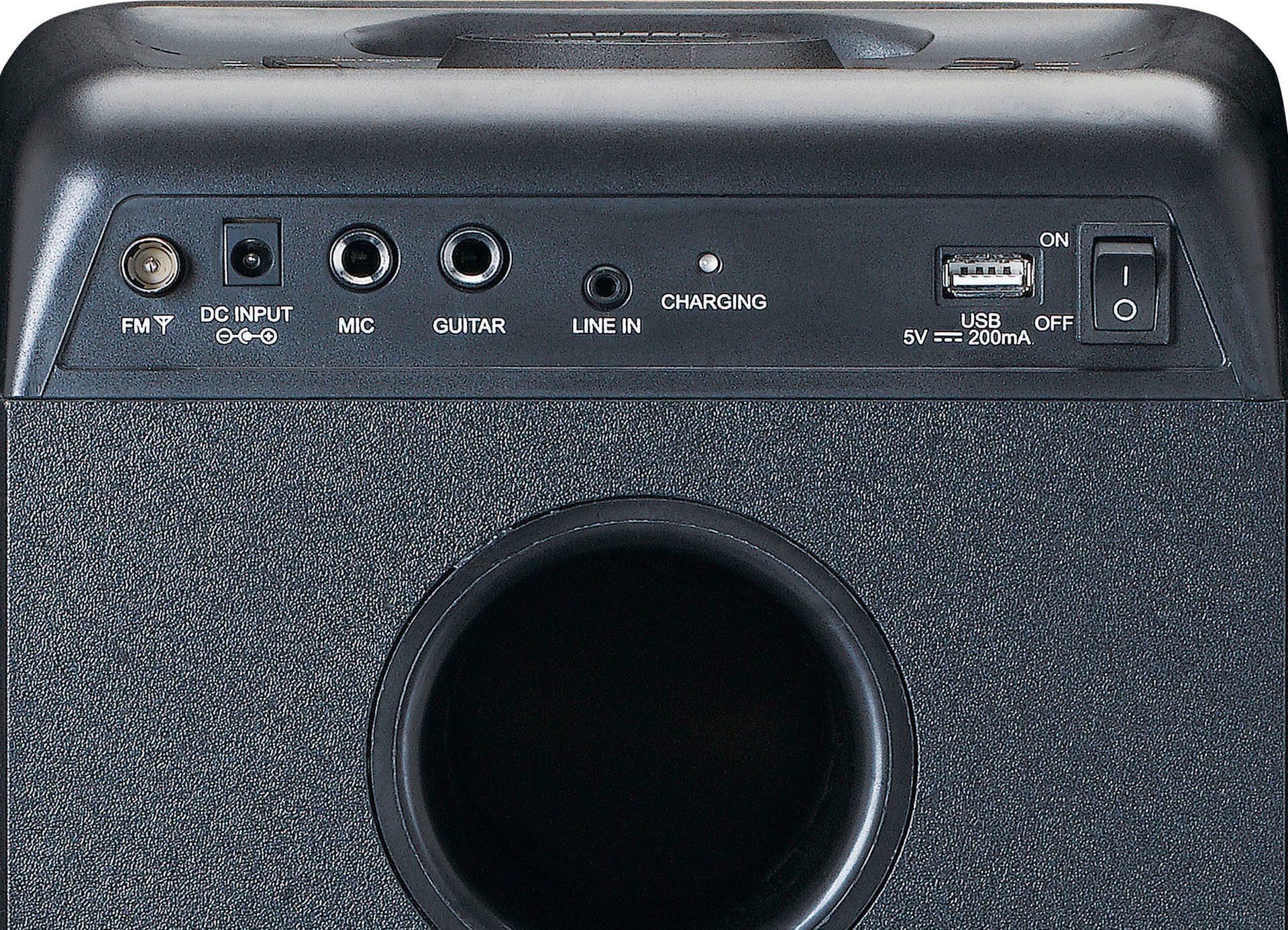 Lenco PA-200 - W) PA-Anlage (Bluetooth, 3.0 Party-Lautsprecher 100