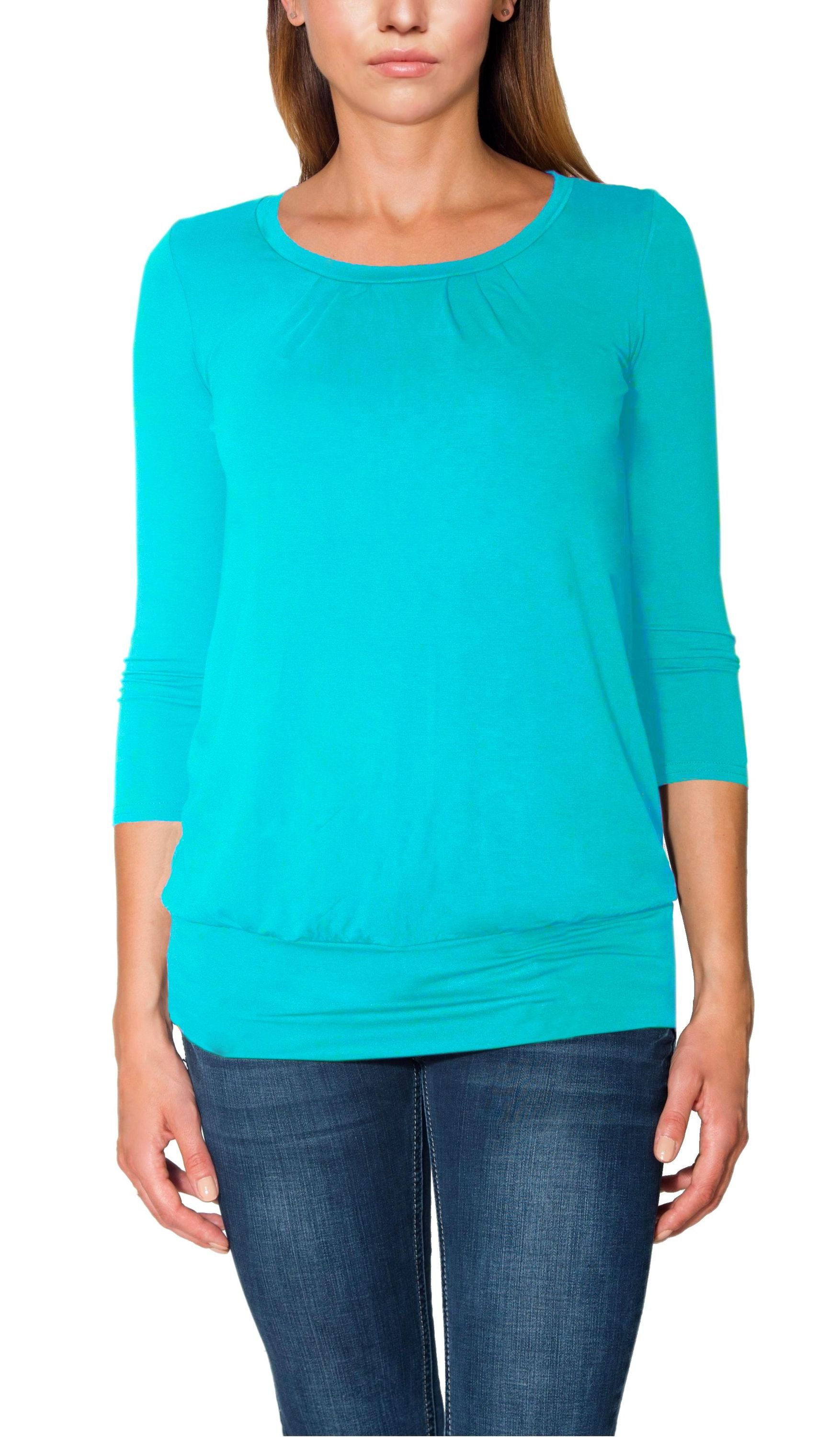 Alkato Longshirt Alkato Damen Shirt 3/4 Arm Longshirt Top günstig online kaufen