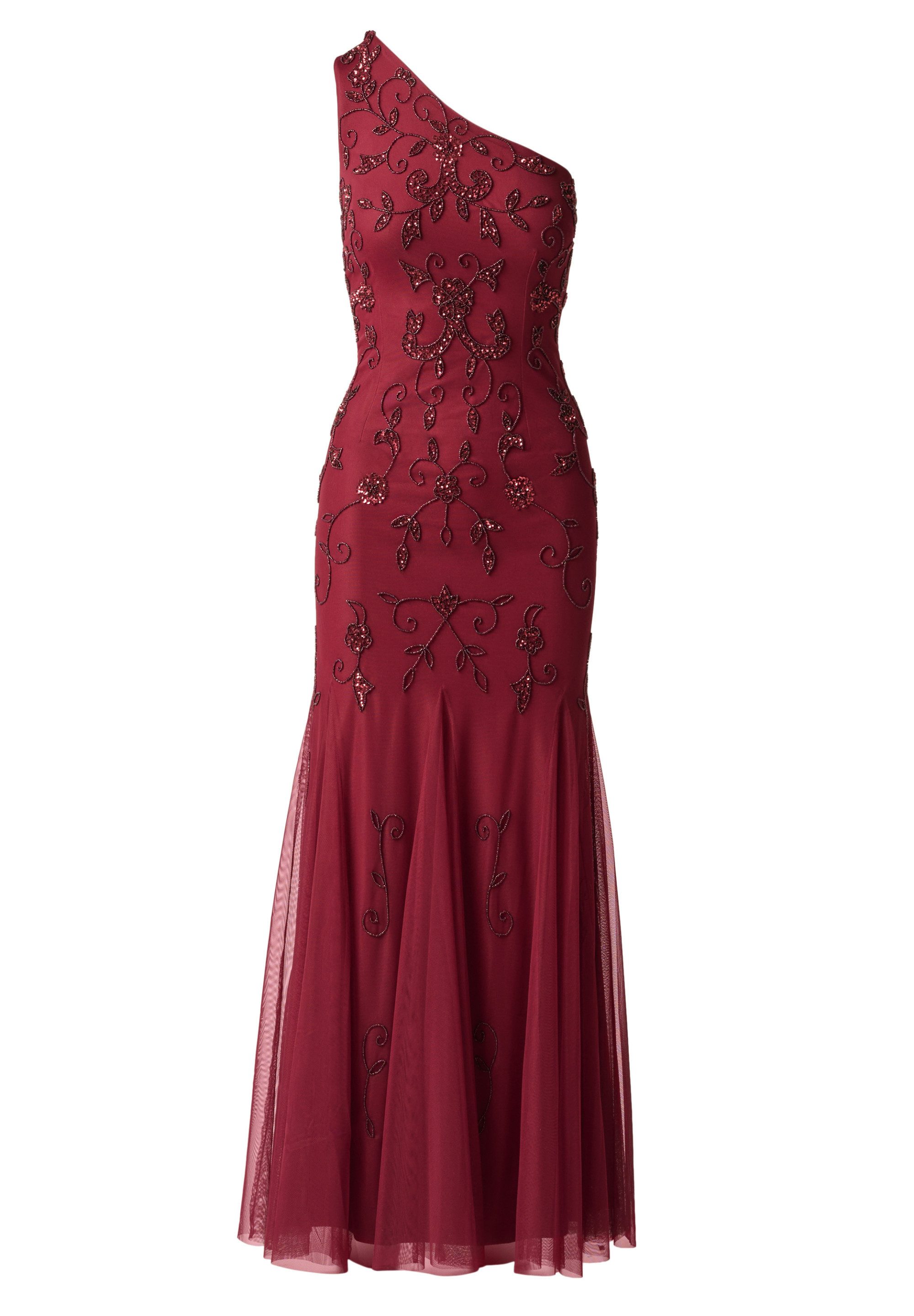 Adrianna Papell Abendkleid One Shoulder Beaded Dress Schimmerndes, von Hand besticktes Abendkleid – Bild 2 von 5