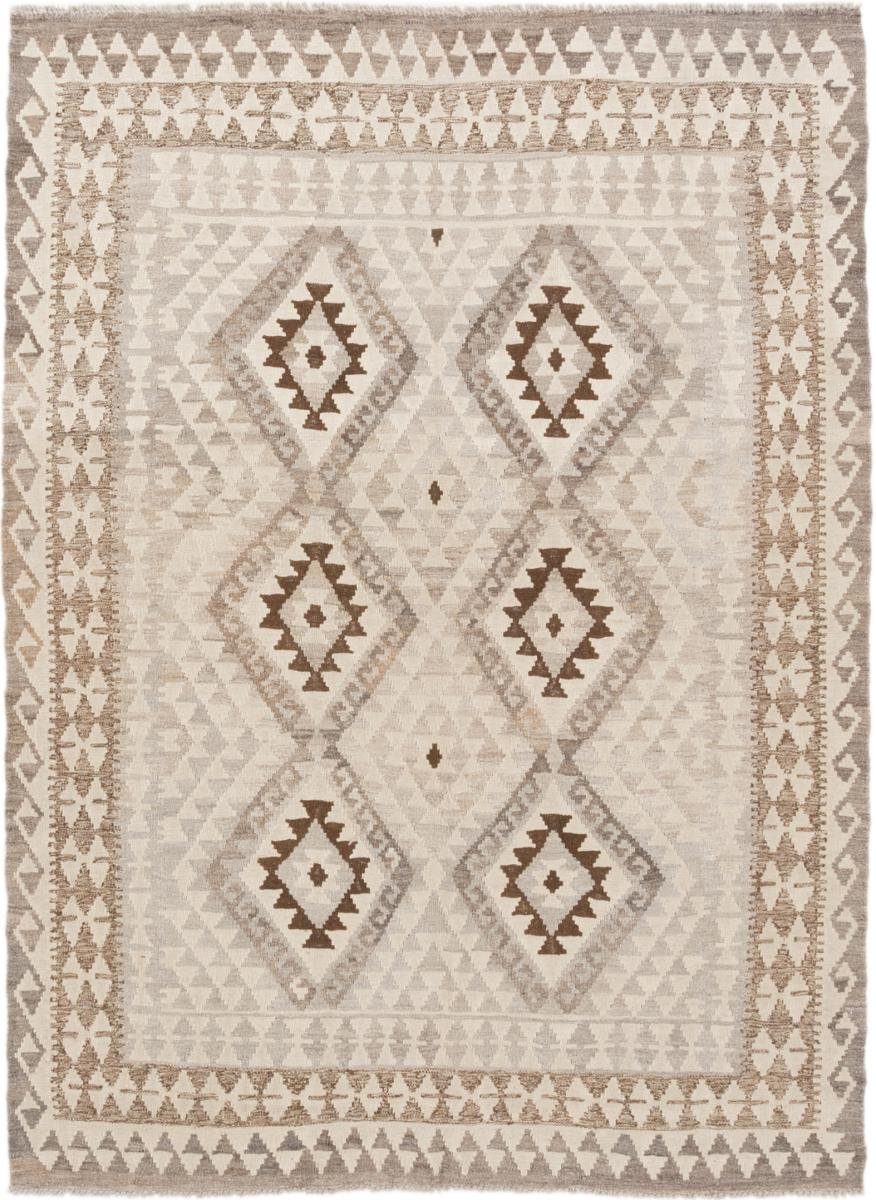 mm Moderner Afghan Kelim rechteckig, Trading, 146x195 Handgewebter Heritage 3 Nain Höhe: Orientteppich, Orientteppich