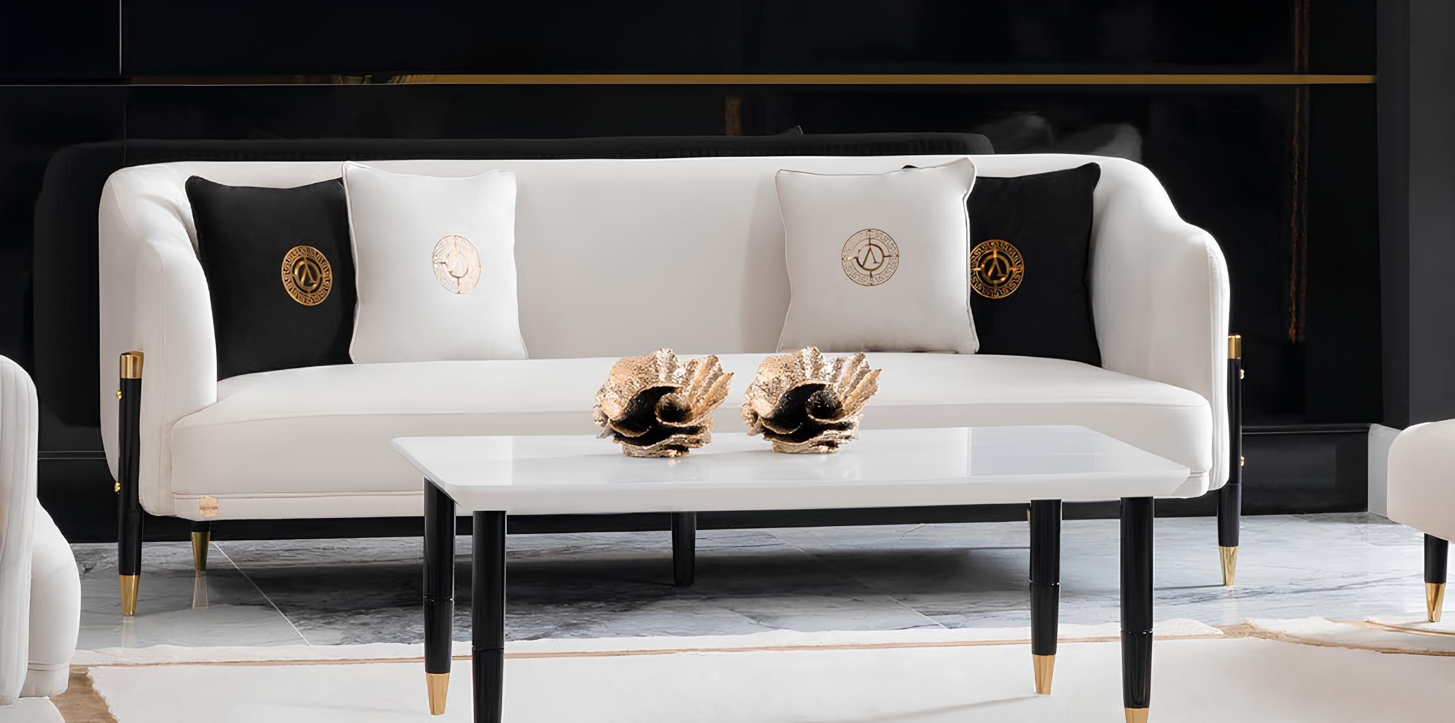Xlmoebel 3-Sitzer Design Sofa 210cm Luxus Couch aus Textil, modern und elegant, 3-Sitzer 1 Teile, Made in Europa