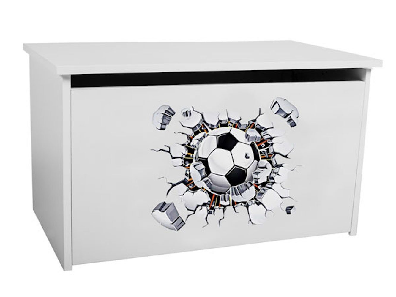Feldmann-Wohnen Spielzeugtruhe Daria, 73cm weiß Motiv wählbar