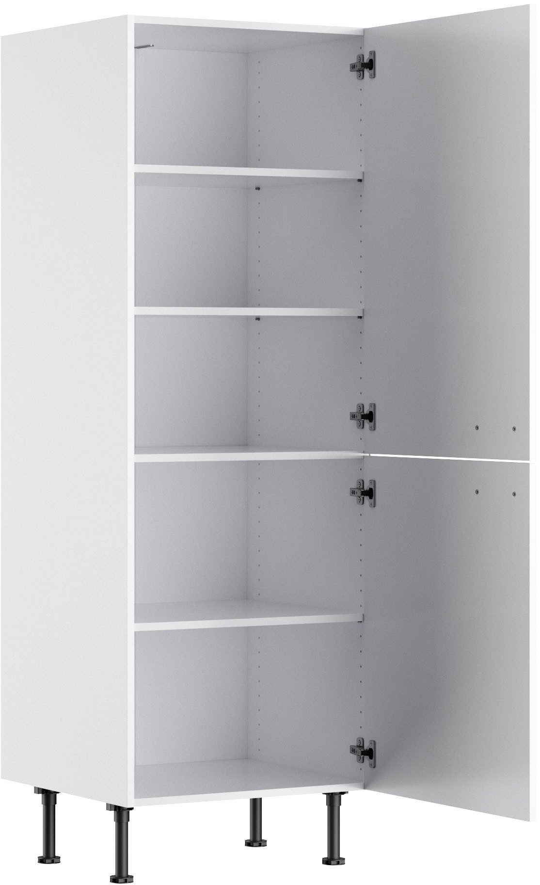 KOCHSTATION Midischrank KS-Paula 60 cm breit, 176 cm hoch, mit 2 Türen, 3 Einlegeböden
