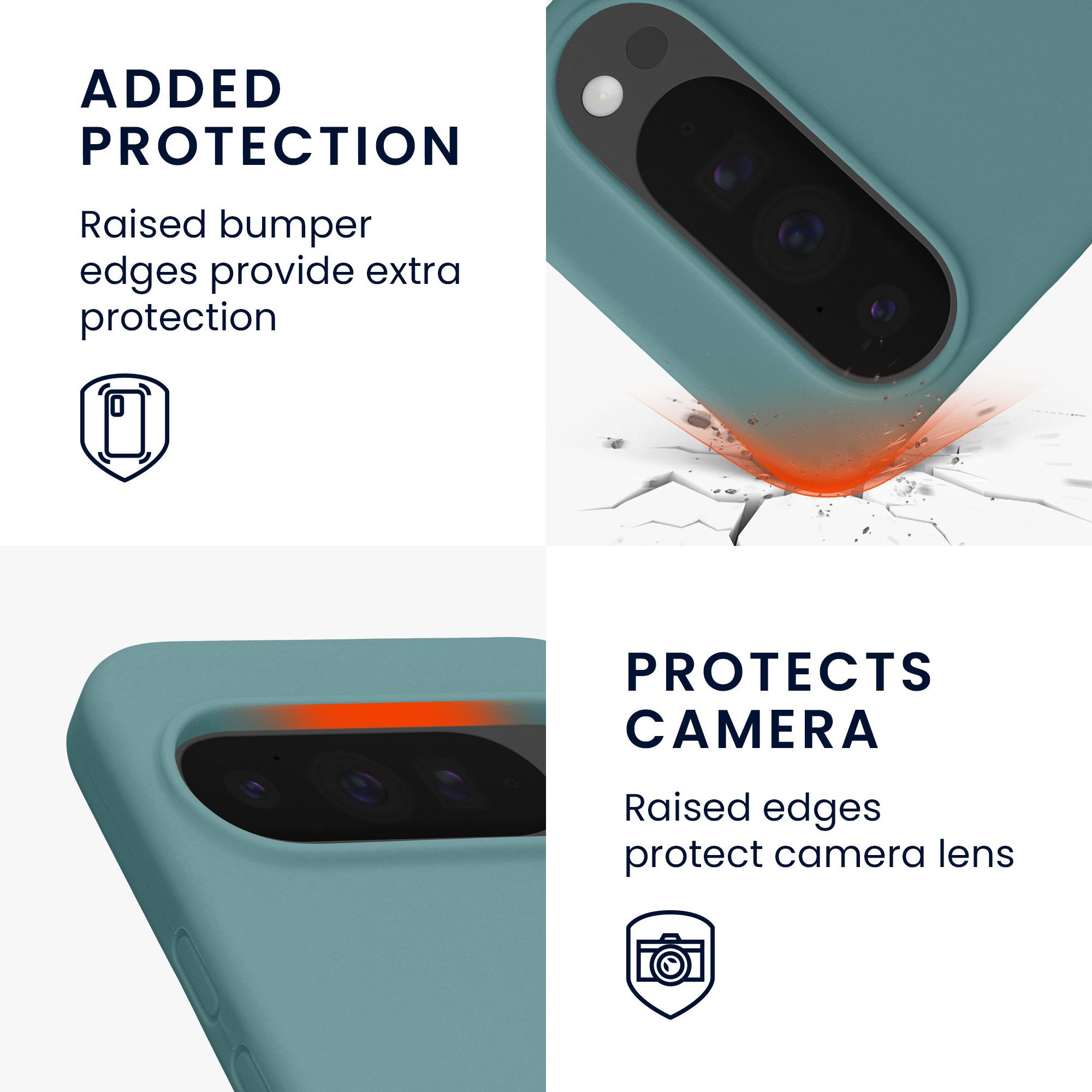 kwmobile Smartphone-Hülle Handyhülle für Google Pixel 10 Pro XL Hülle, Weiches Handy Silikon Case - Schutzhülle Cover – Bild 3 von 5